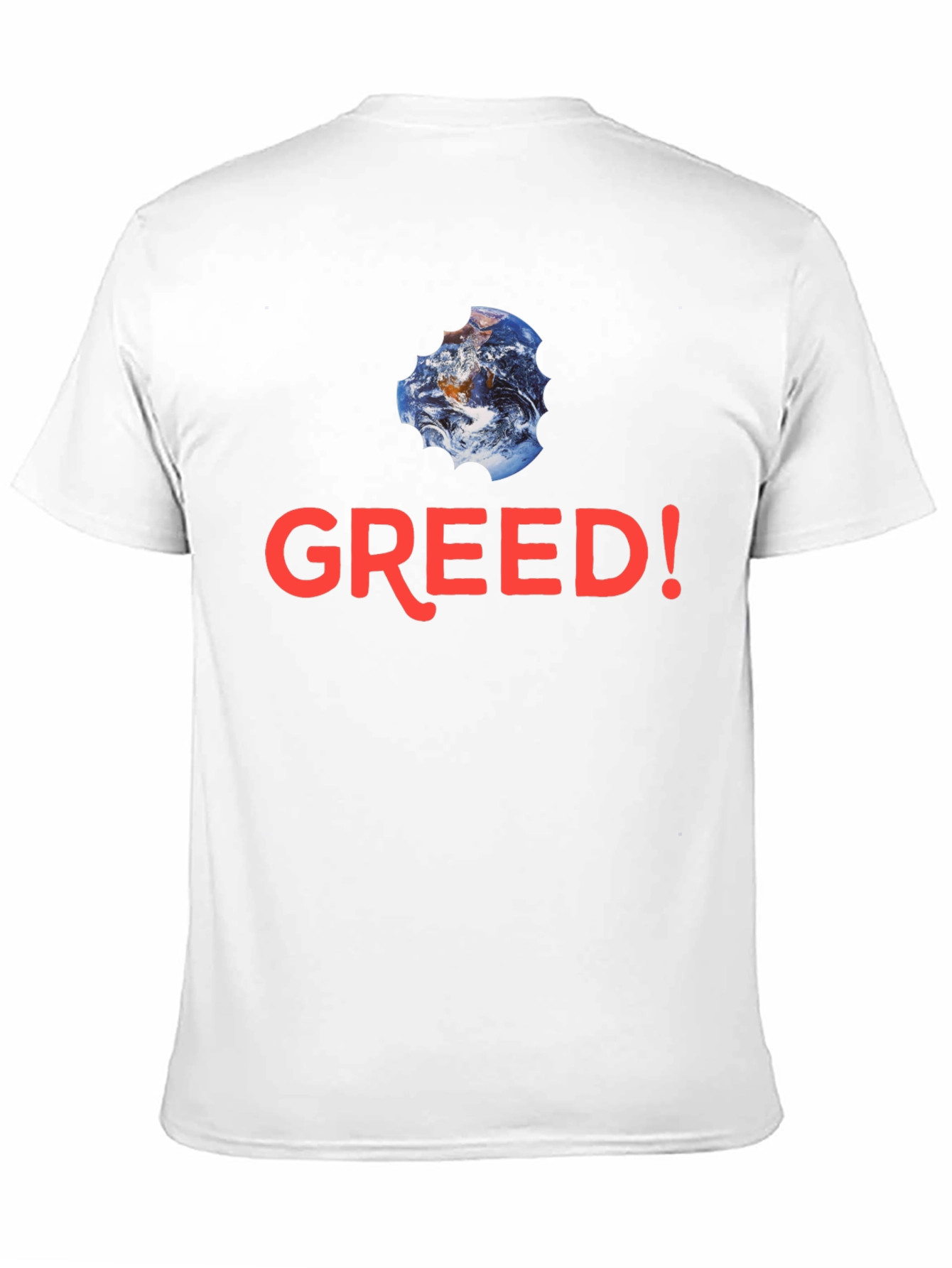 Greed! Earth Bite T-Shirt - Black Cotton