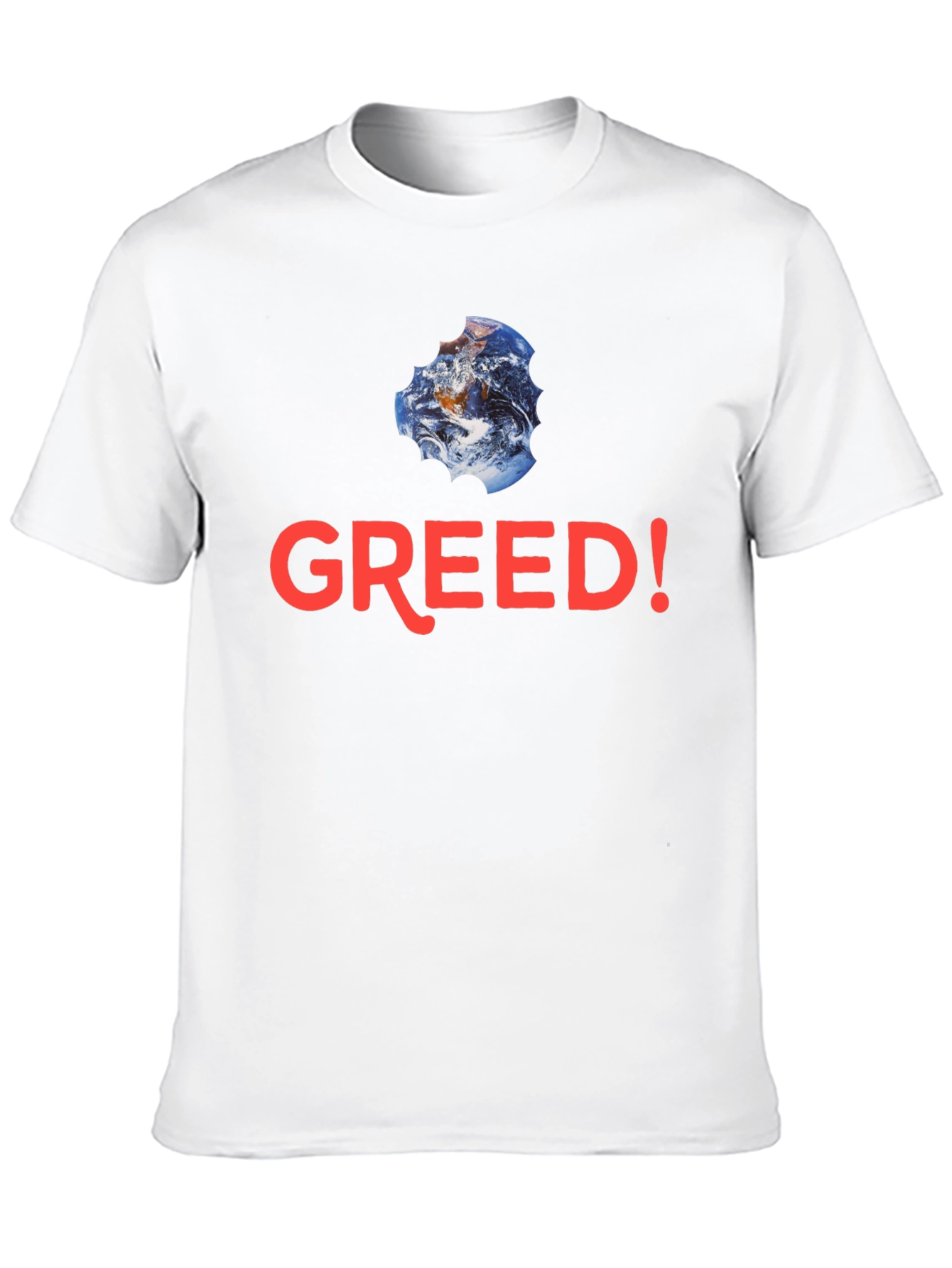 Greed! Earth Bite T-Shirt - Black Cotton