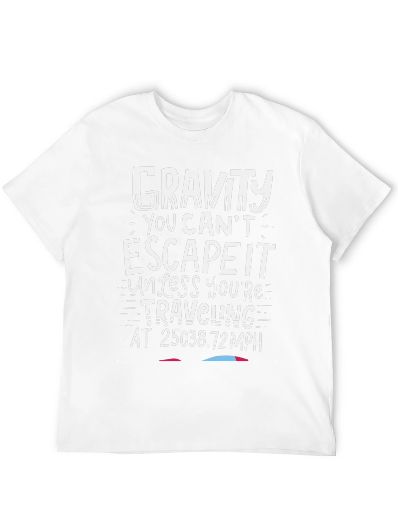 Gravity Escape Velocity T-Shirt:  Humorous Space Tee