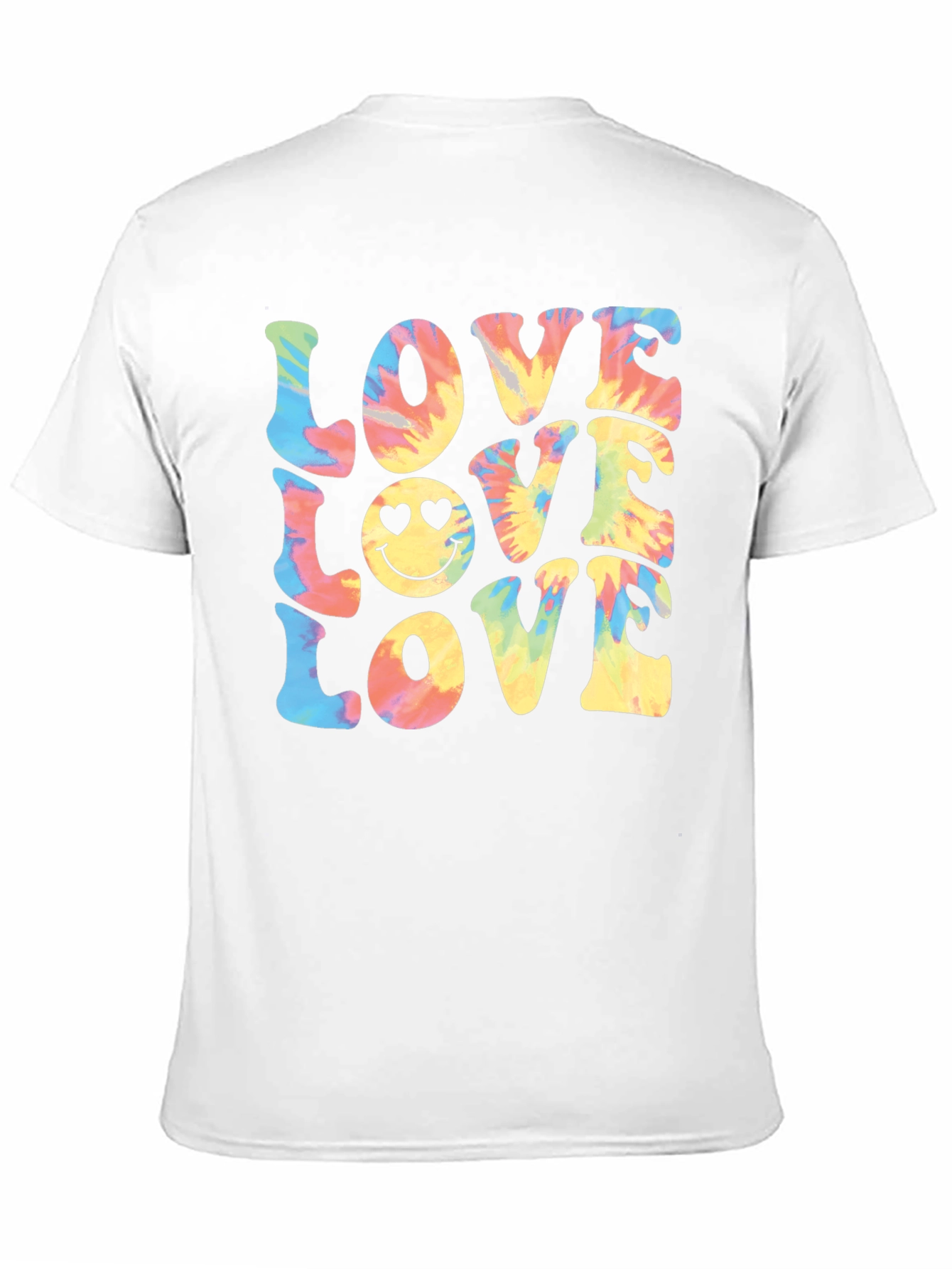 Tie-Dye Love Smiley Face T-Shirt
