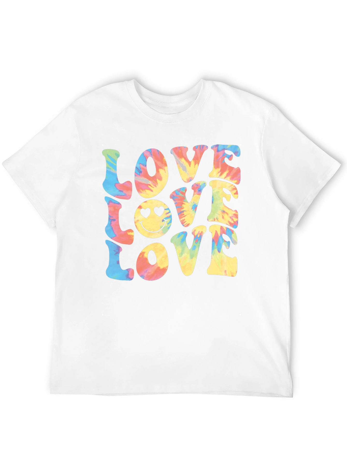 Tie-Dye Love Smiley Face T-Shirt