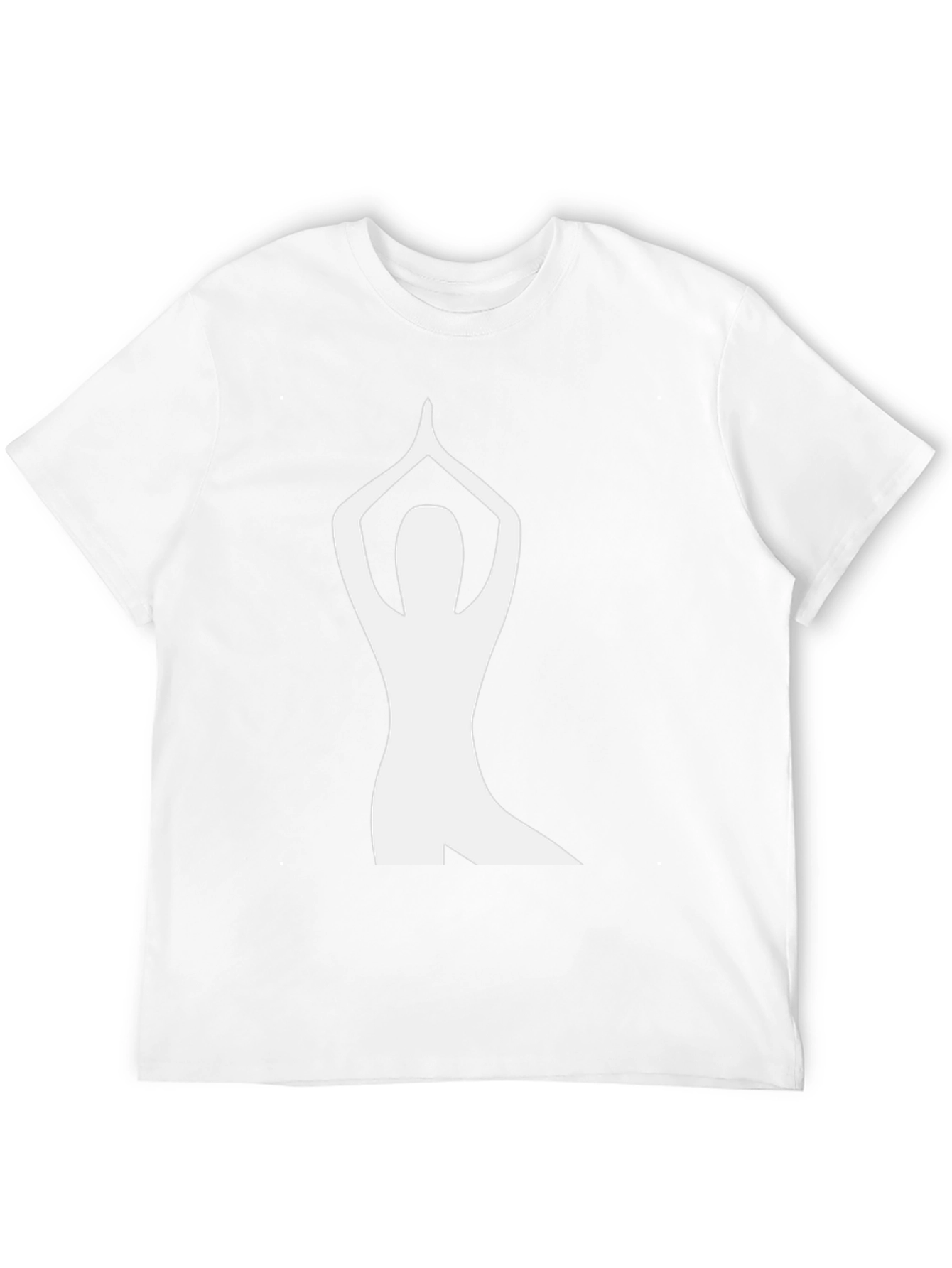 Yoga Pose Graphic Tee - Black Cotton Shirt