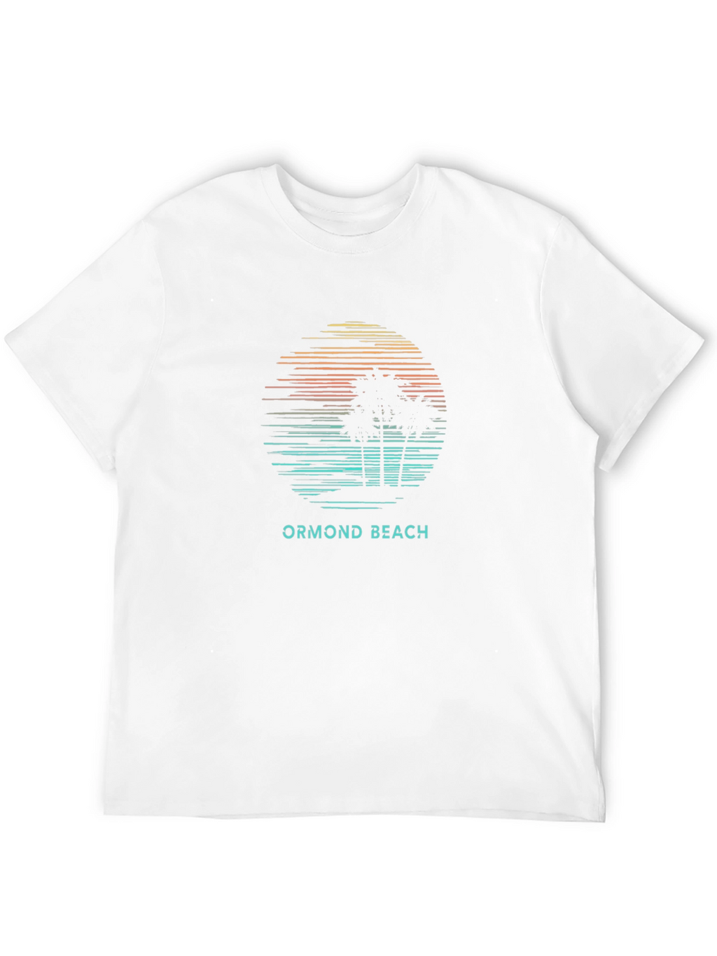 Ormond Beach Sunset Palm Tree Graphic Tee