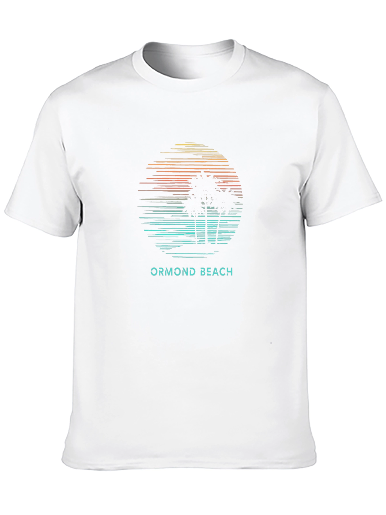 Ormond Beach Sunset Palm Tree Graphic Tee