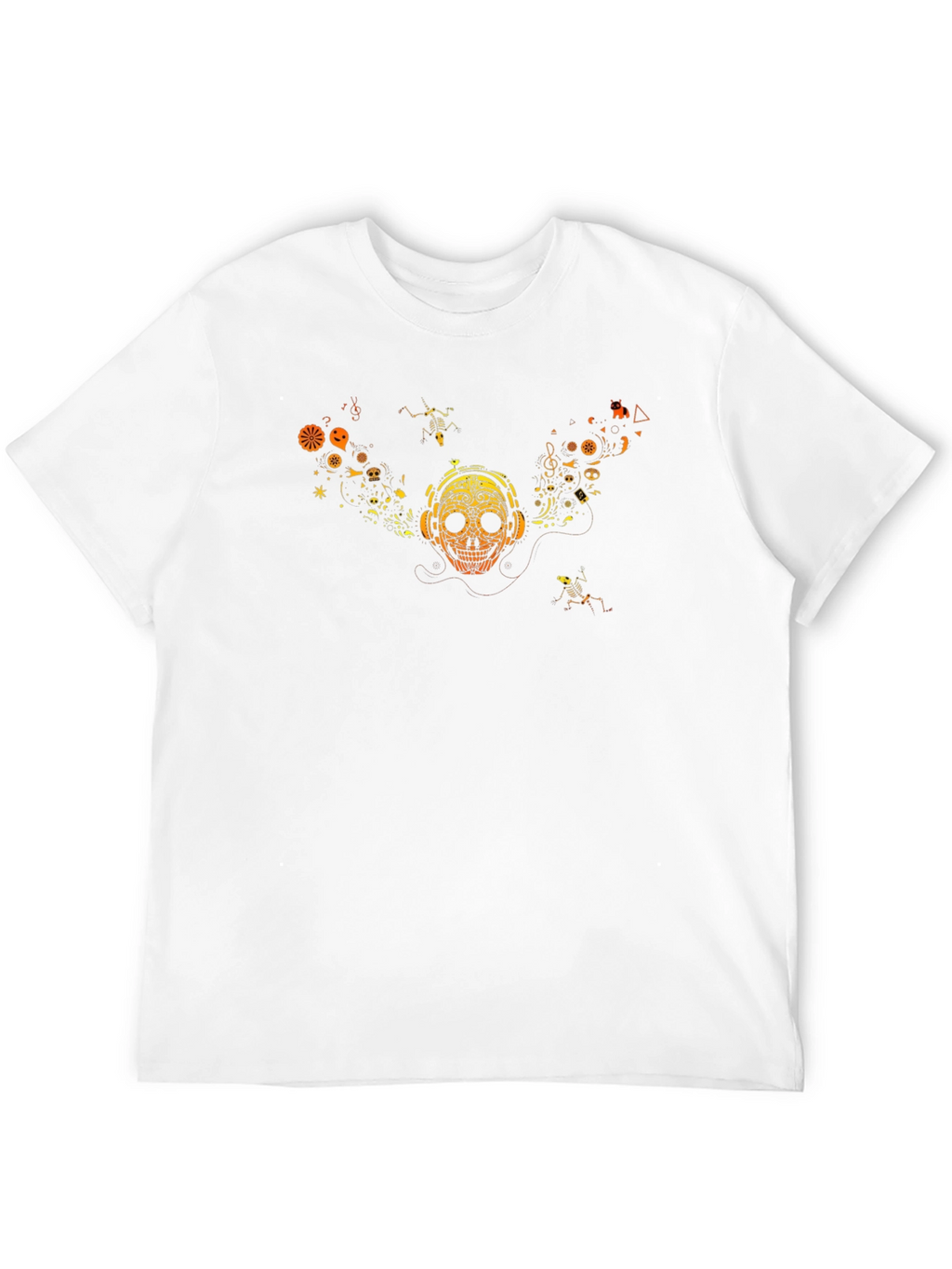 Skull Graphic Tee - Music Lover Style