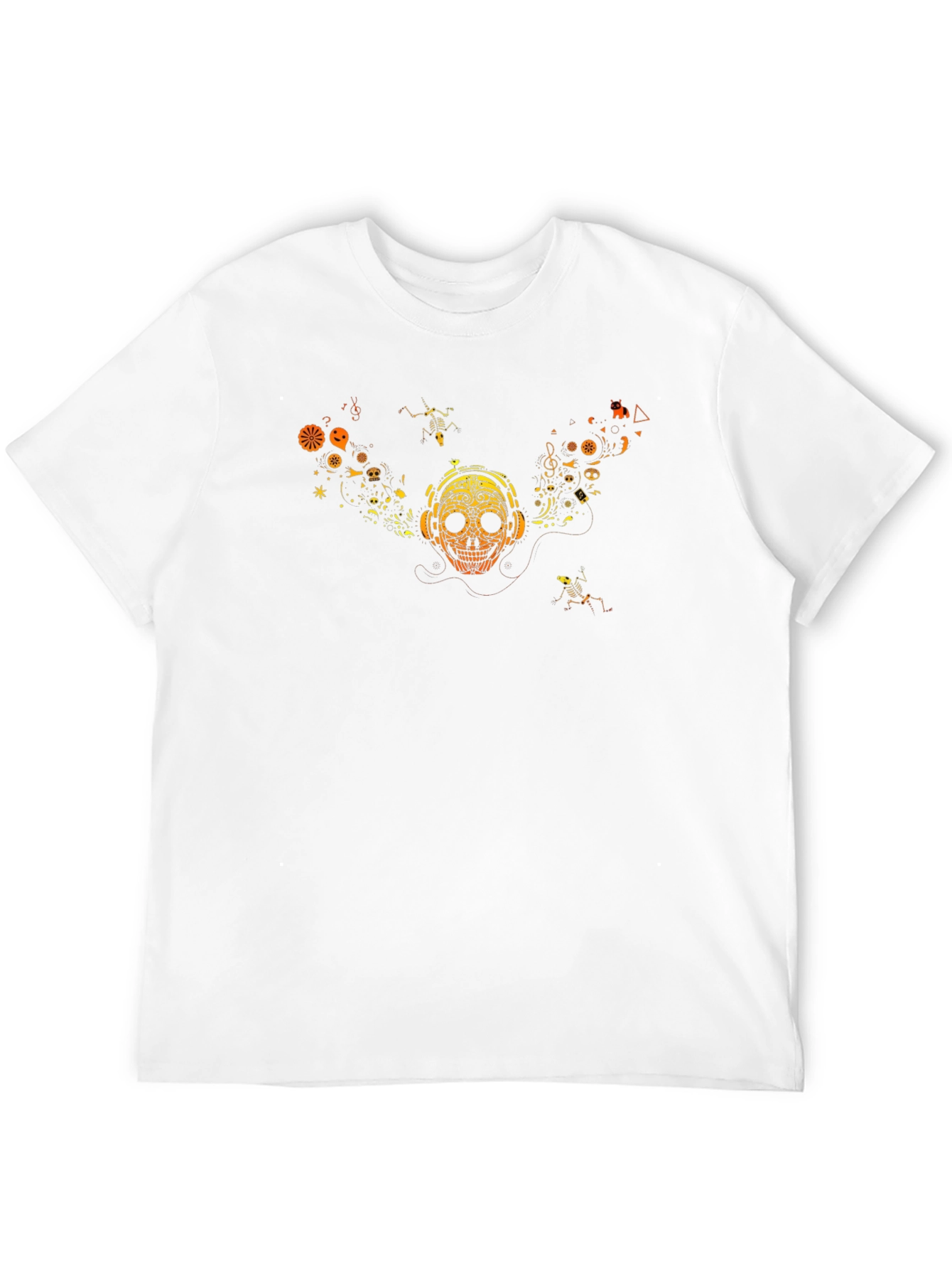 Skull Graphic Tee - Music Lover Style