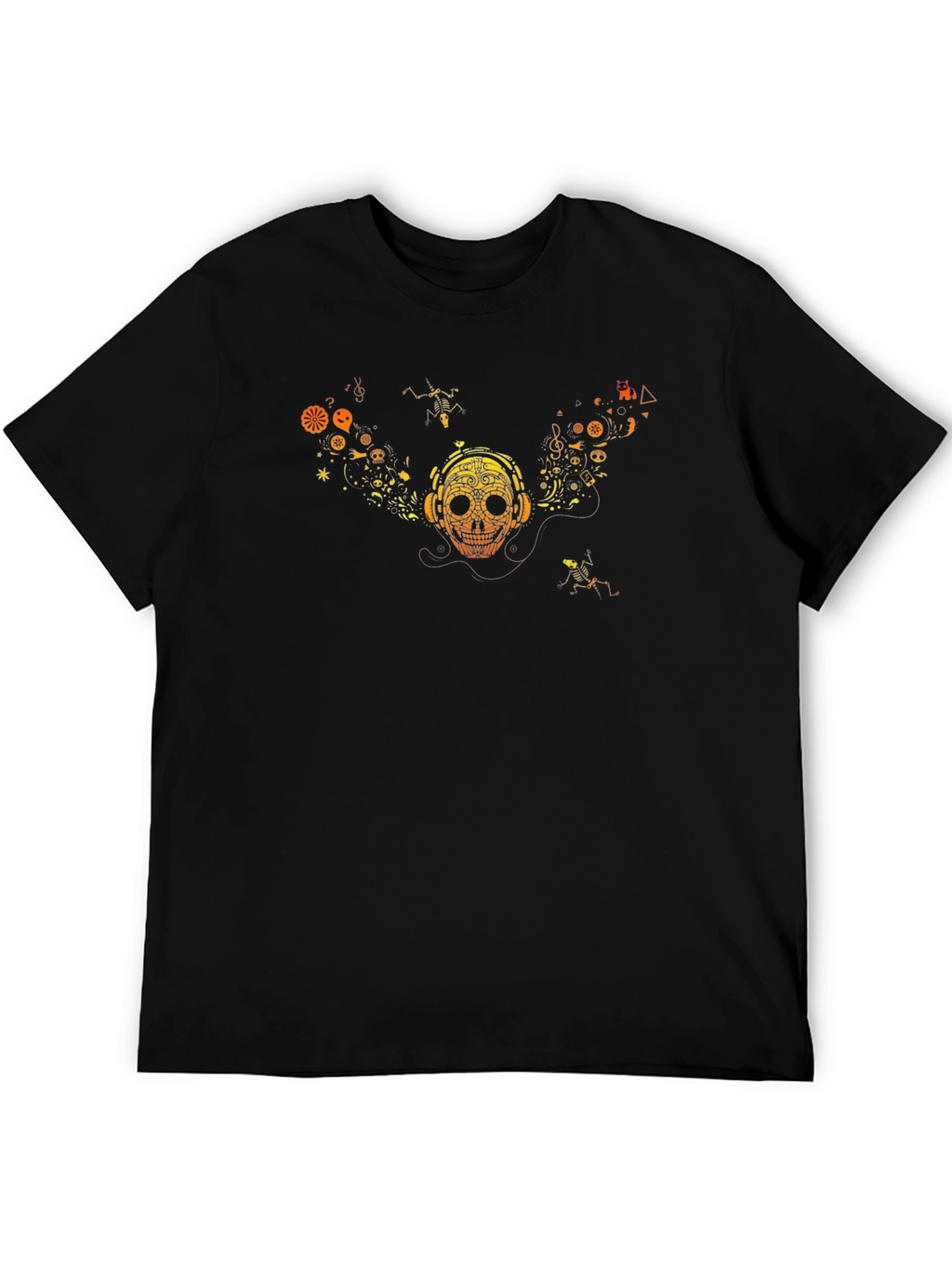 Skull Graphic Tee - Music Lover Style