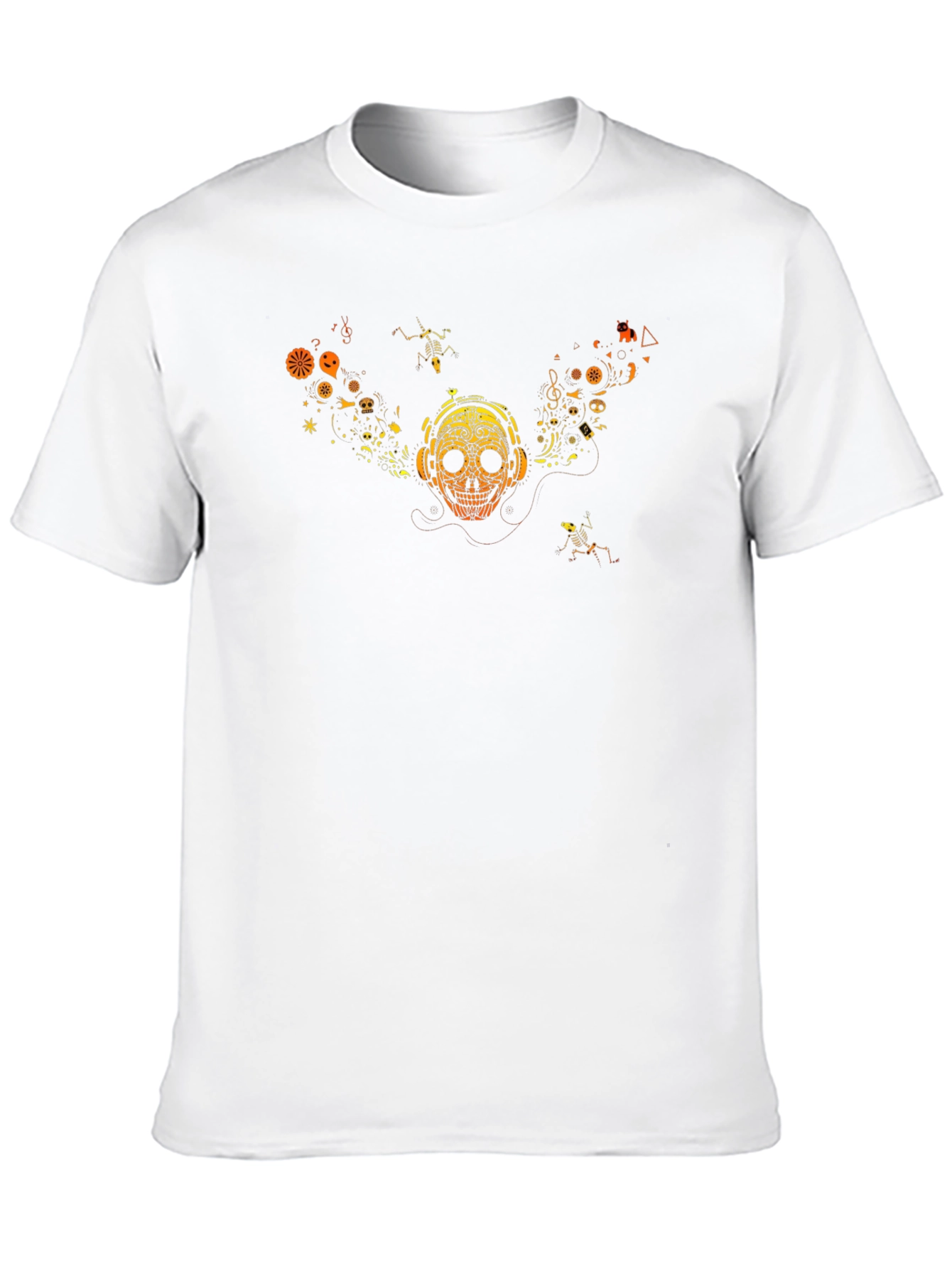 Skull Graphic Tee - Music Lover Style