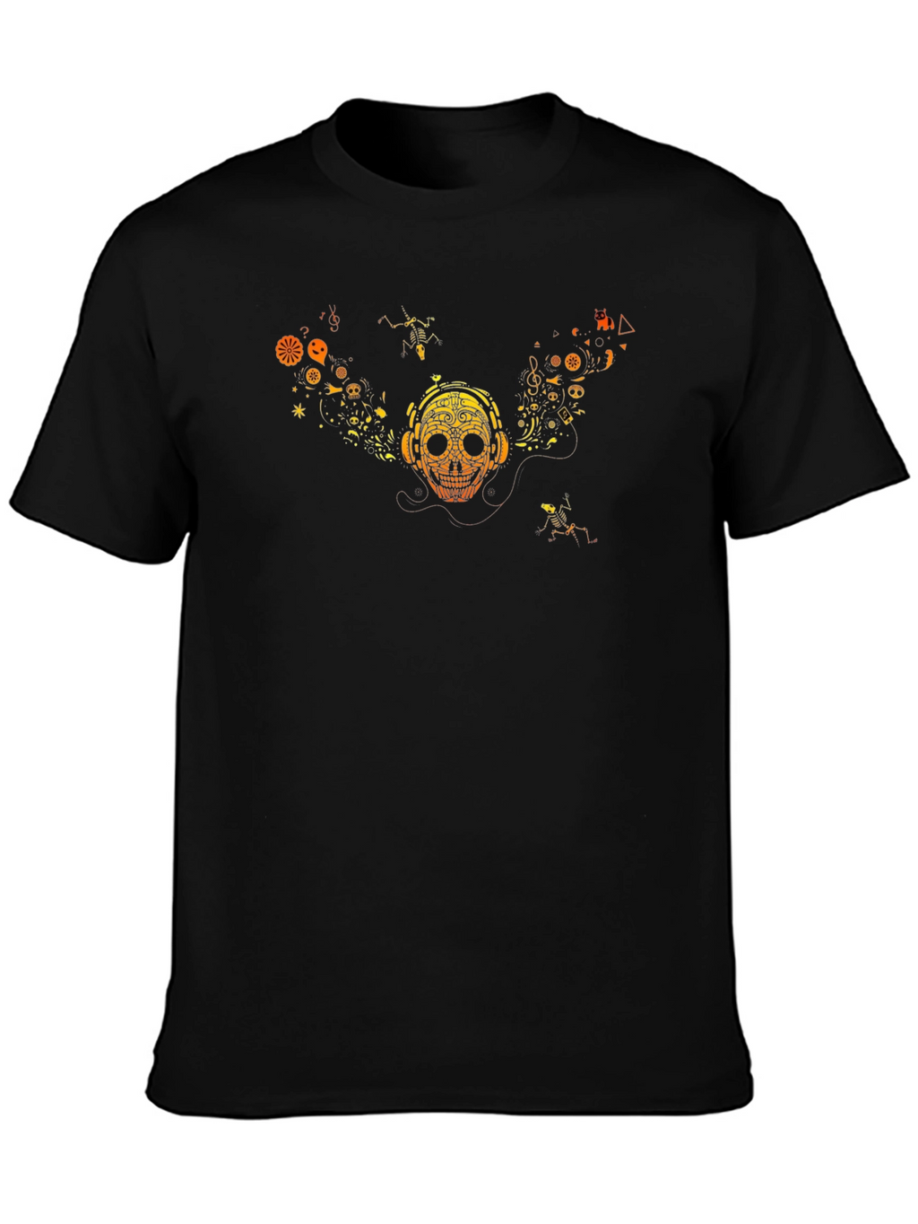 Skull Graphic Tee - Music Lover Style
