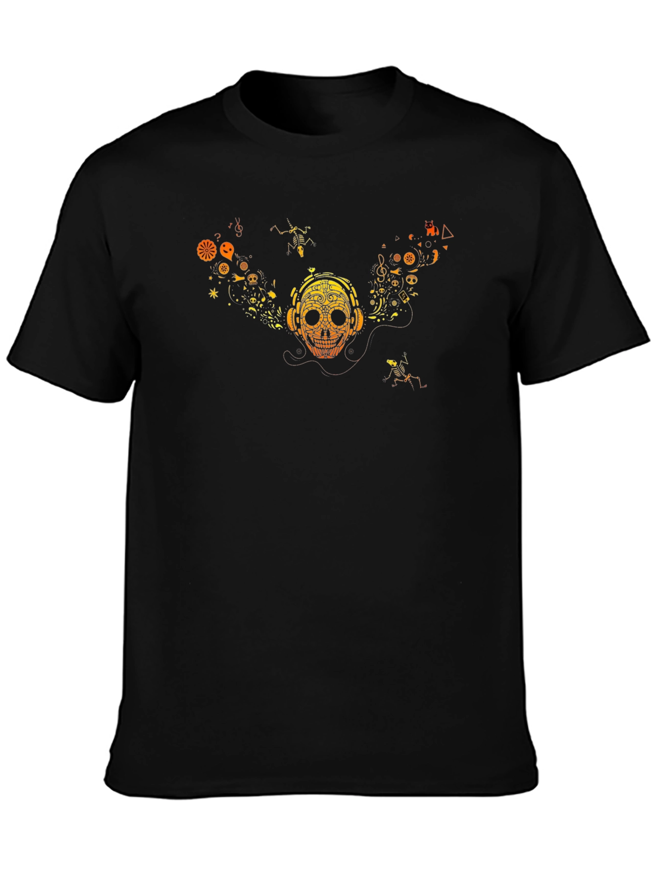 Skull Graphic Tee - Music Lover Style
