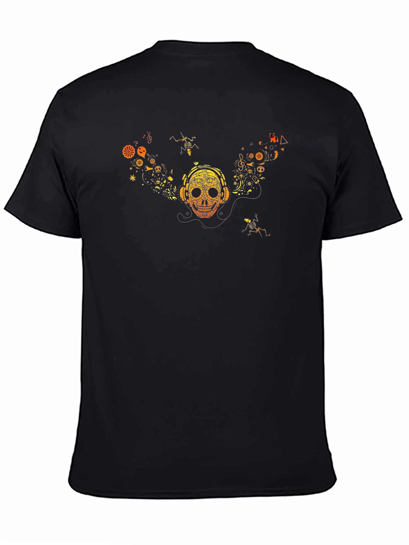 Skull Graphic Tee - Music Lover Style