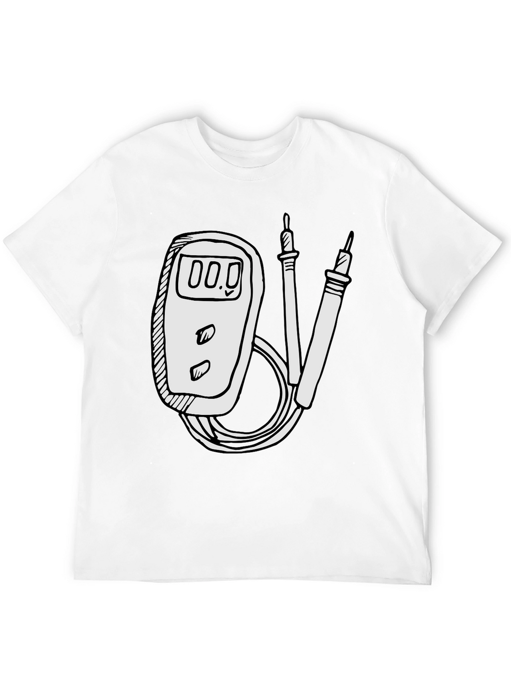 Electrician Humor Tee: Multimeter Graphic T-Shirt