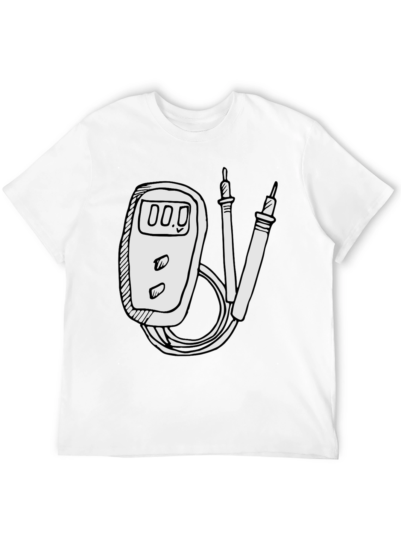 Electrician Humor Tee: Multimeter Graphic T-Shirt