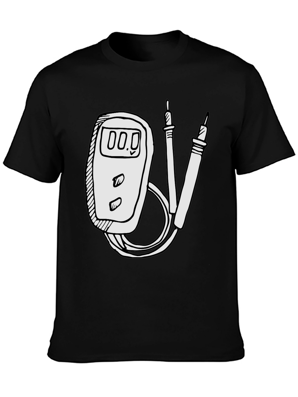 Electrician Humor Tee: Multimeter Graphic T-Shirt