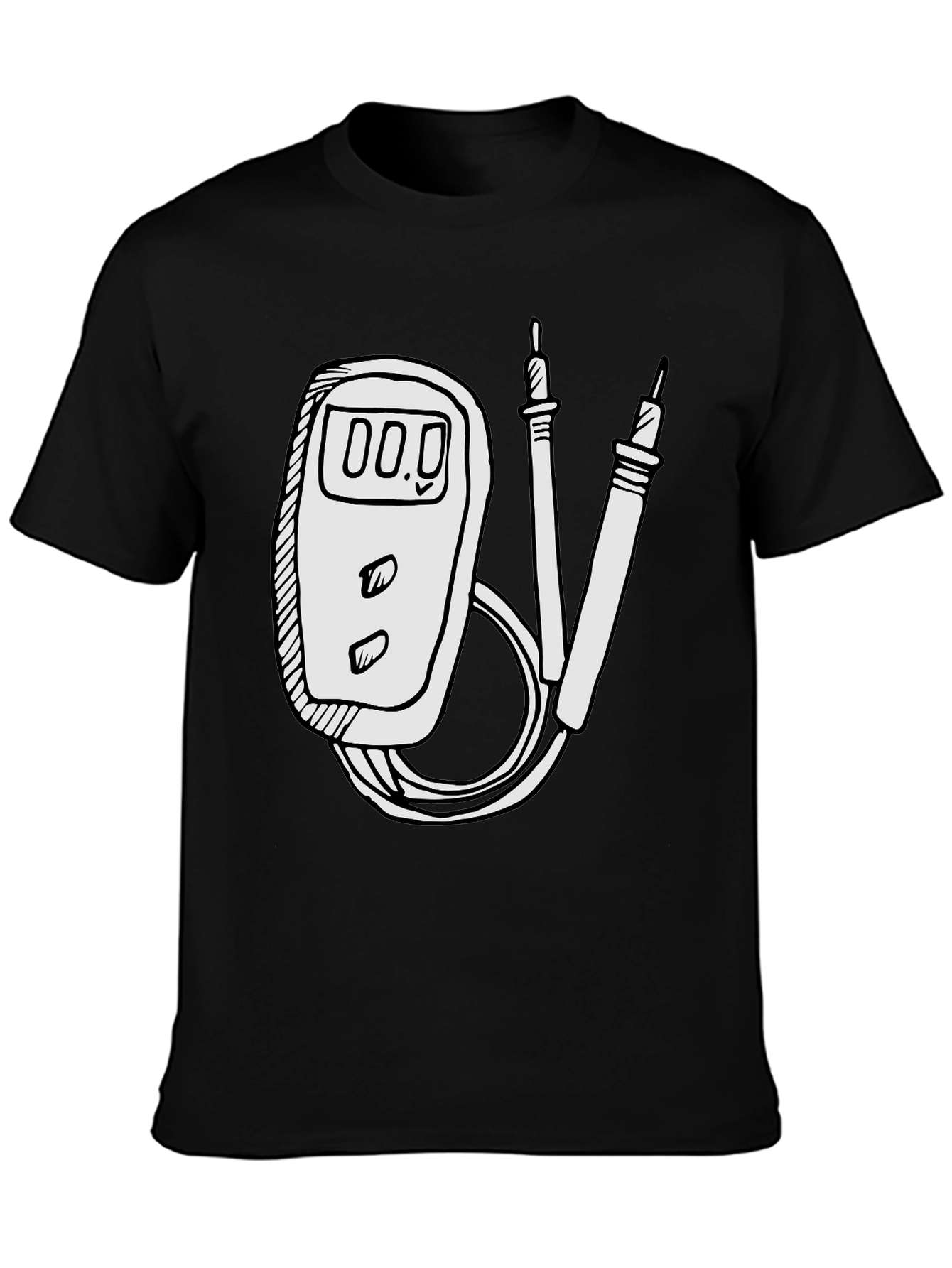 Electrician Humor Tee: Multimeter Graphic T-Shirt