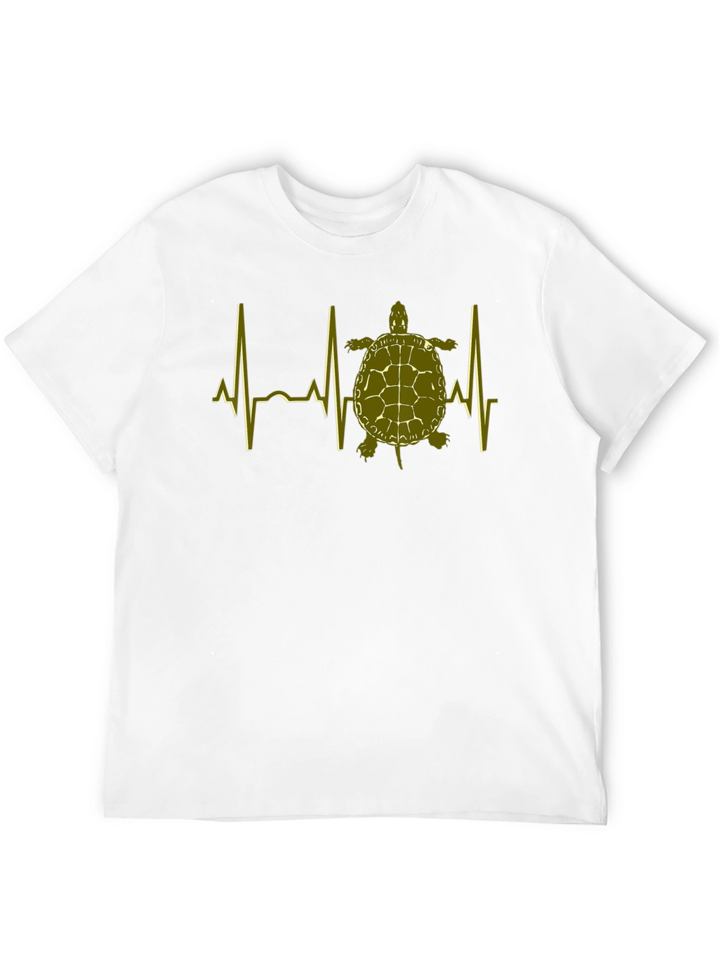 Turtle Heartbeat T-Shirt - Black Cotton Tee