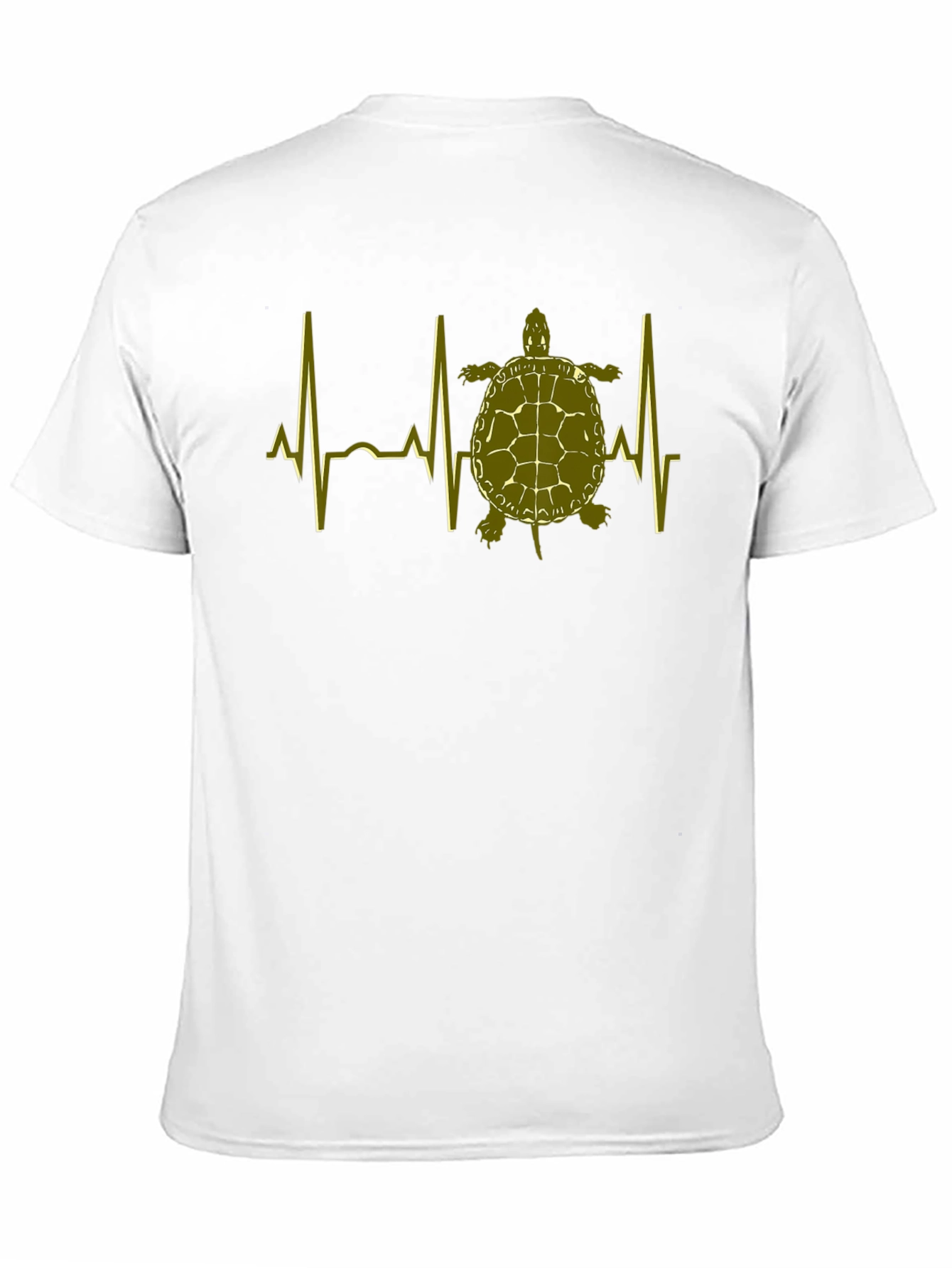 Turtle Heartbeat T-Shirt - Black Cotton Tee