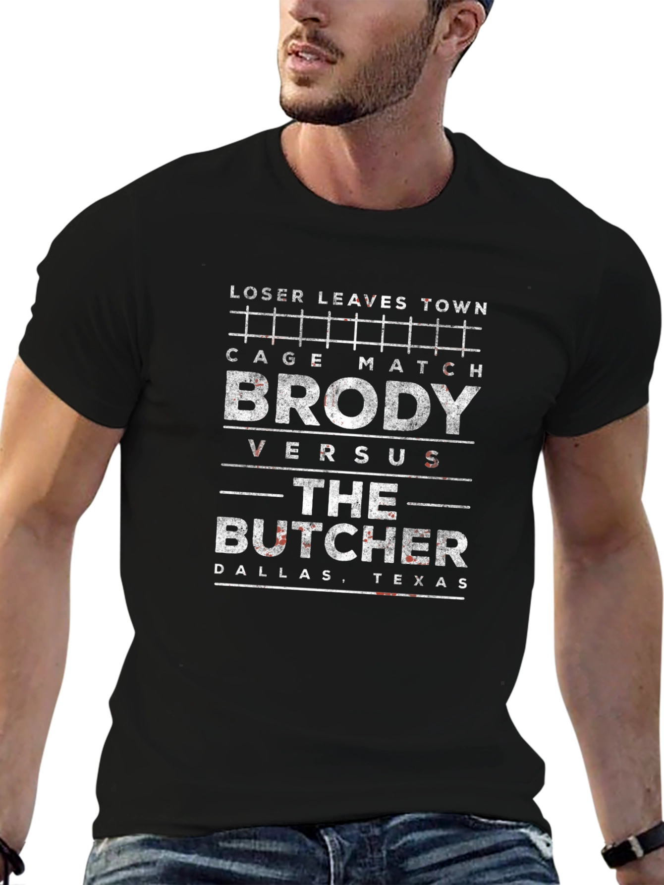 Brody vs Butcher Cage Match T-Shirt