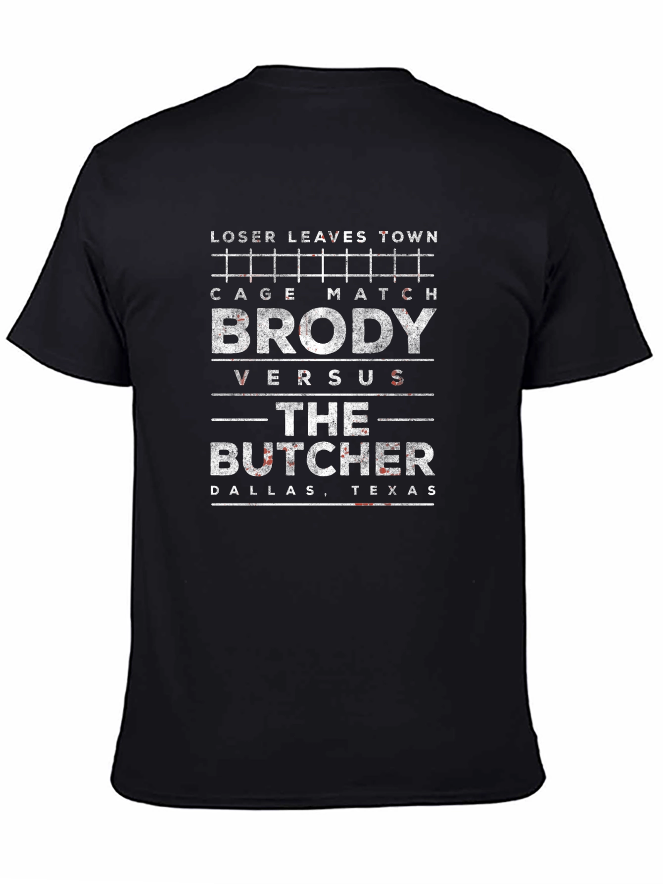Brody vs Butcher Cage Match T-Shirt