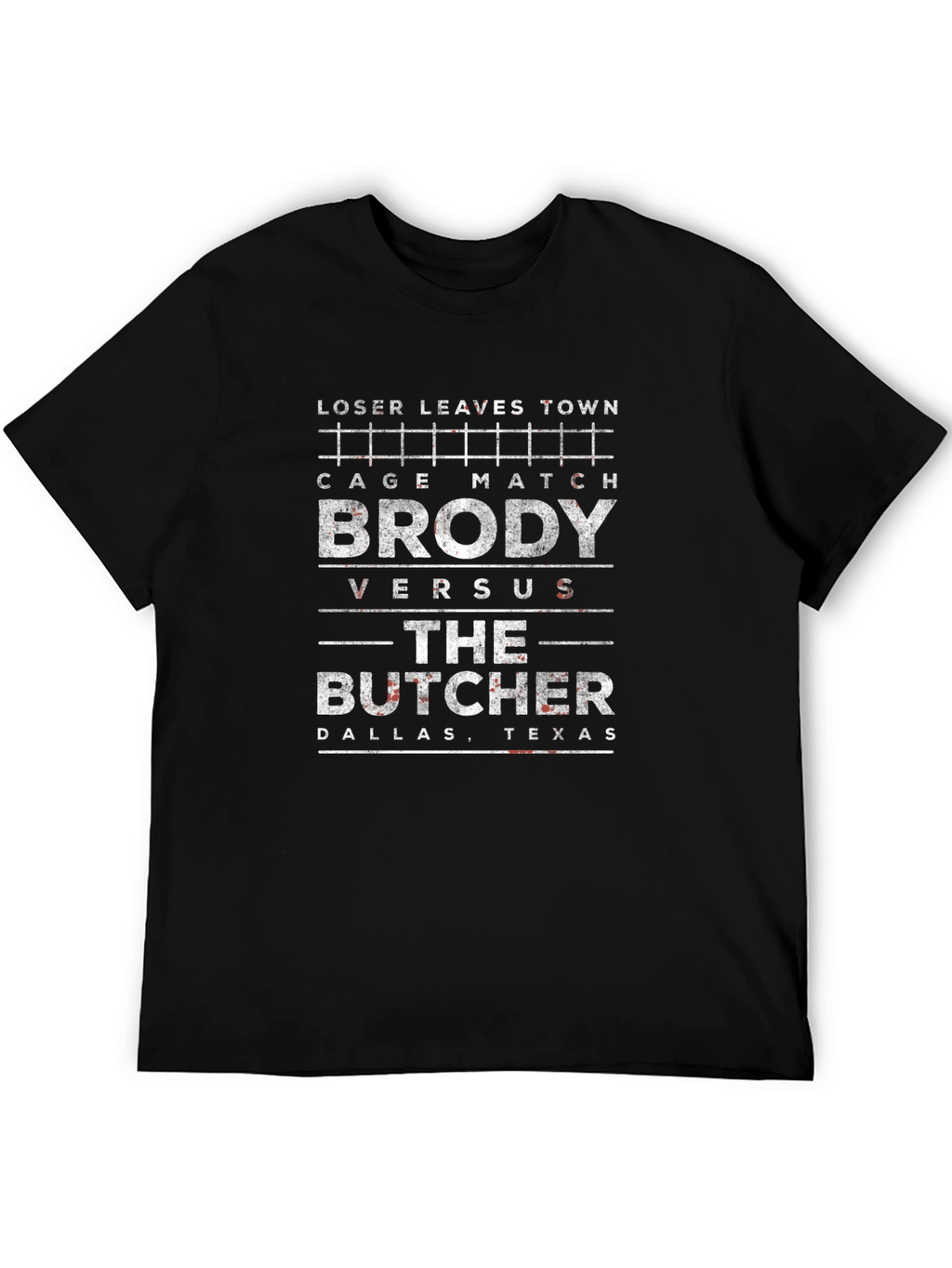 Brody vs Butcher Cage Match T-Shirt