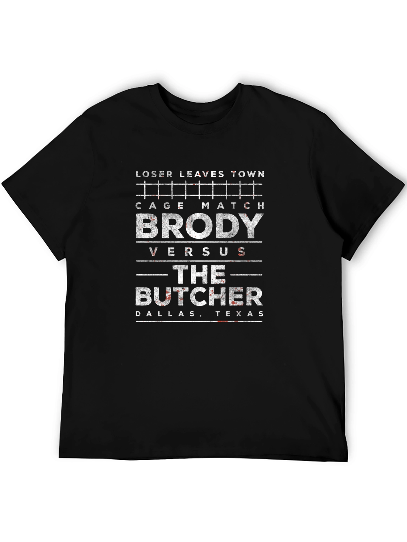Brody vs Butcher Cage Match T-Shirt