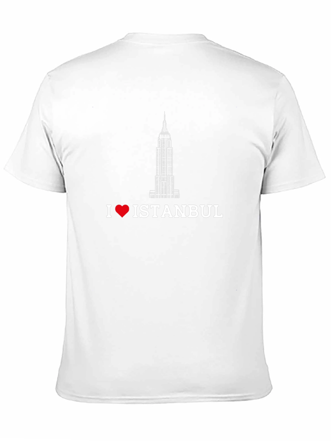 I Love Istanbul Graphic T-Shirt - Black Crew Neck Tee