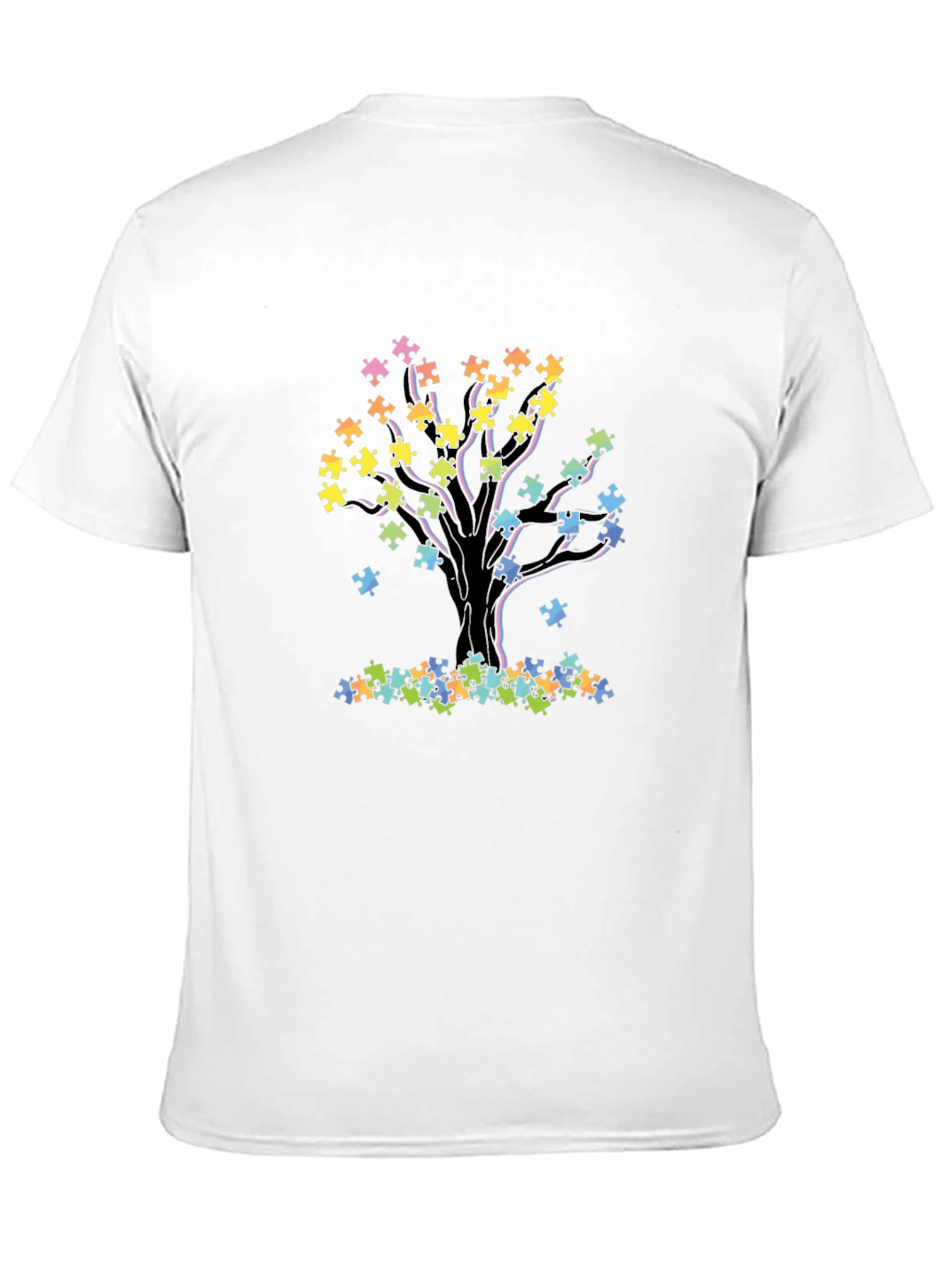 Autism Awareness Puzzle Tree T-Shirt