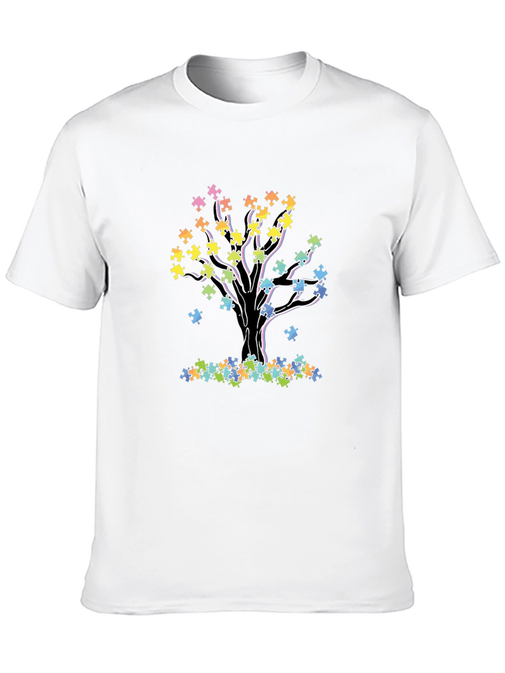 Autism Awareness Puzzle Tree T-Shirt