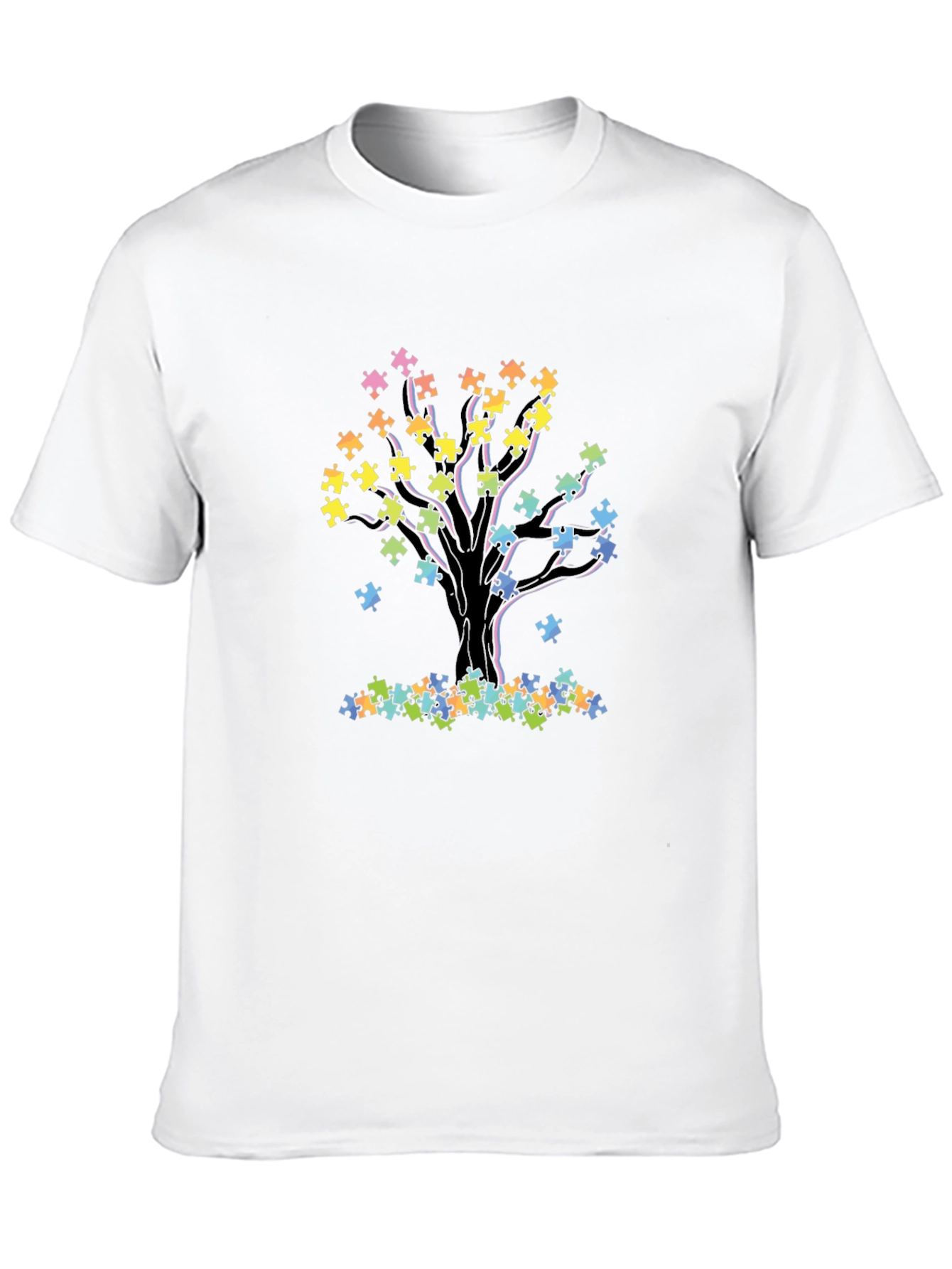 Autism Awareness Puzzle Tree T-Shirt