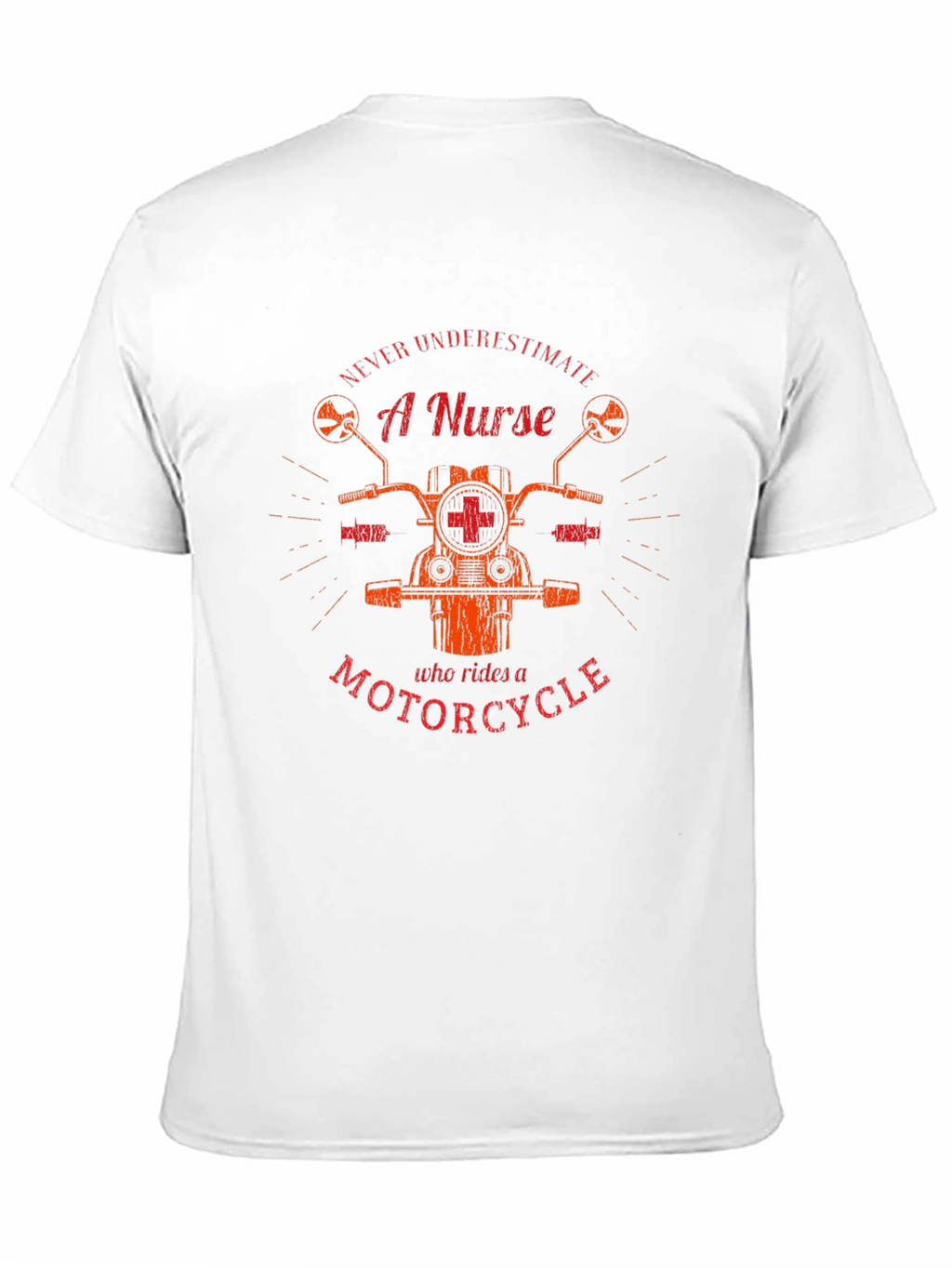 Nurse Motorcycle Graphic T-Shirt