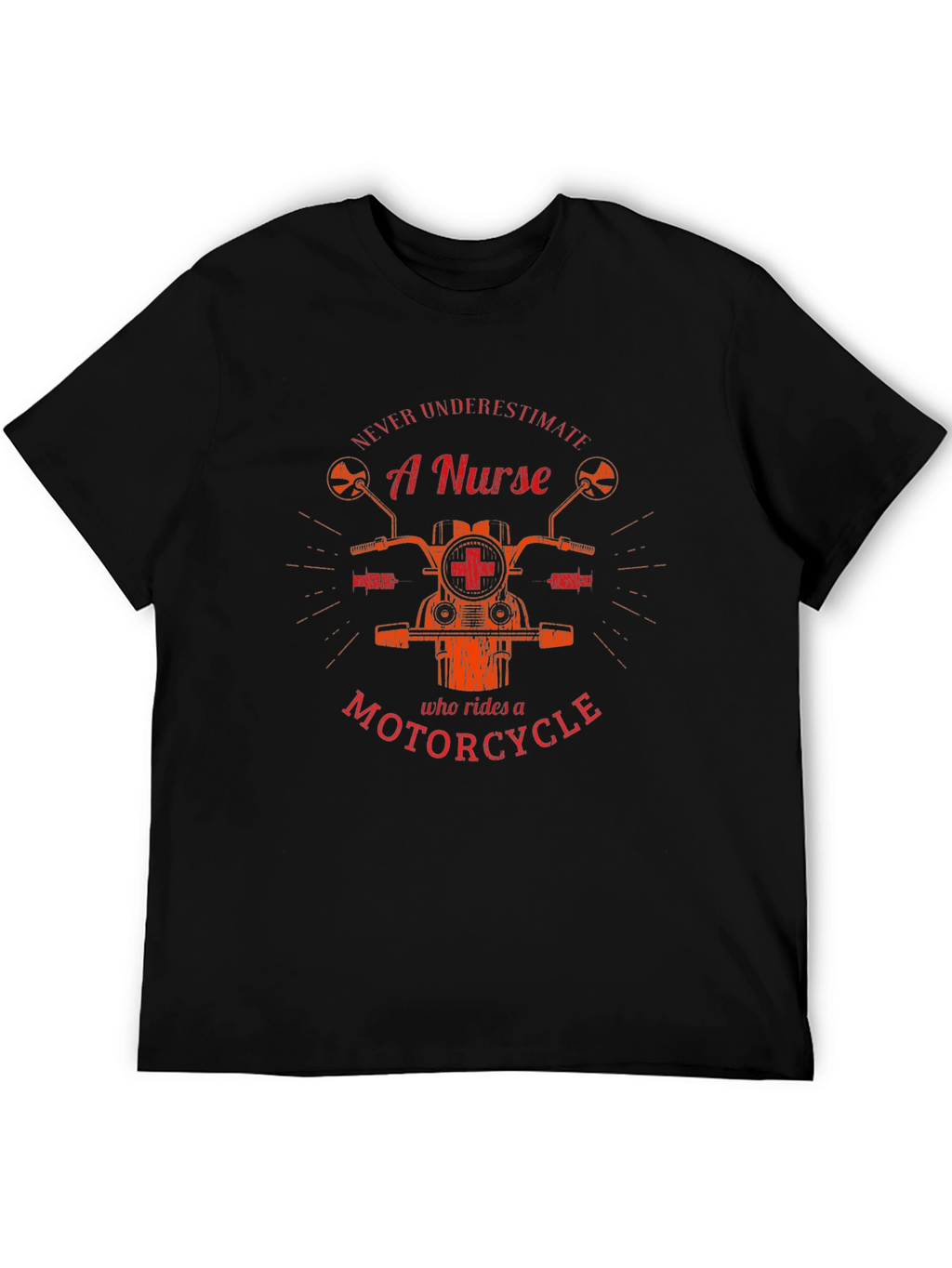 Nurse Motorcycle Graphic T-Shirt