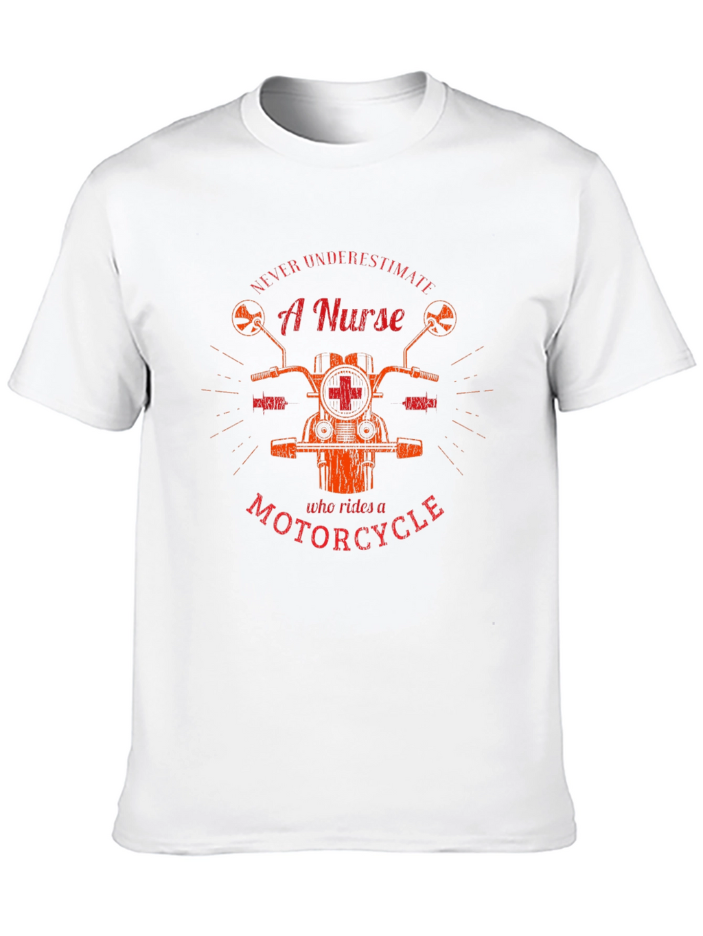 Nurse Motorcycle Graphic T-Shirt