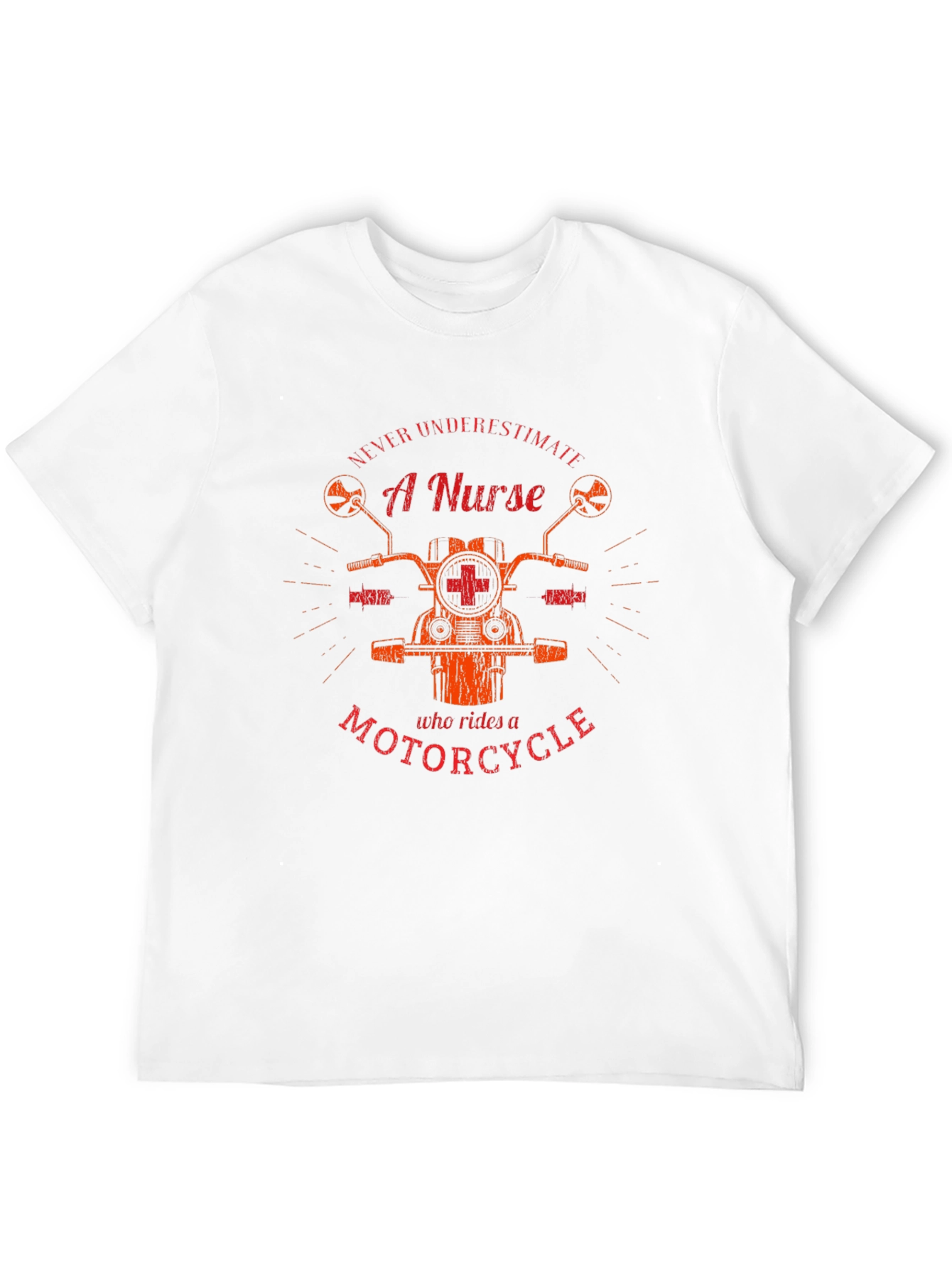 Nurse Motorcycle Graphic T-Shirt