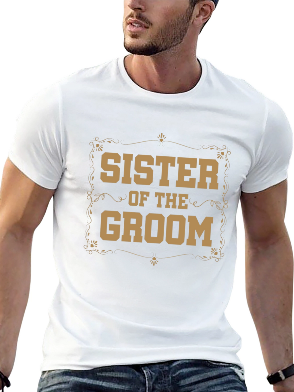 Sister of the Groom T-Shirt - Wedding Party Apparel