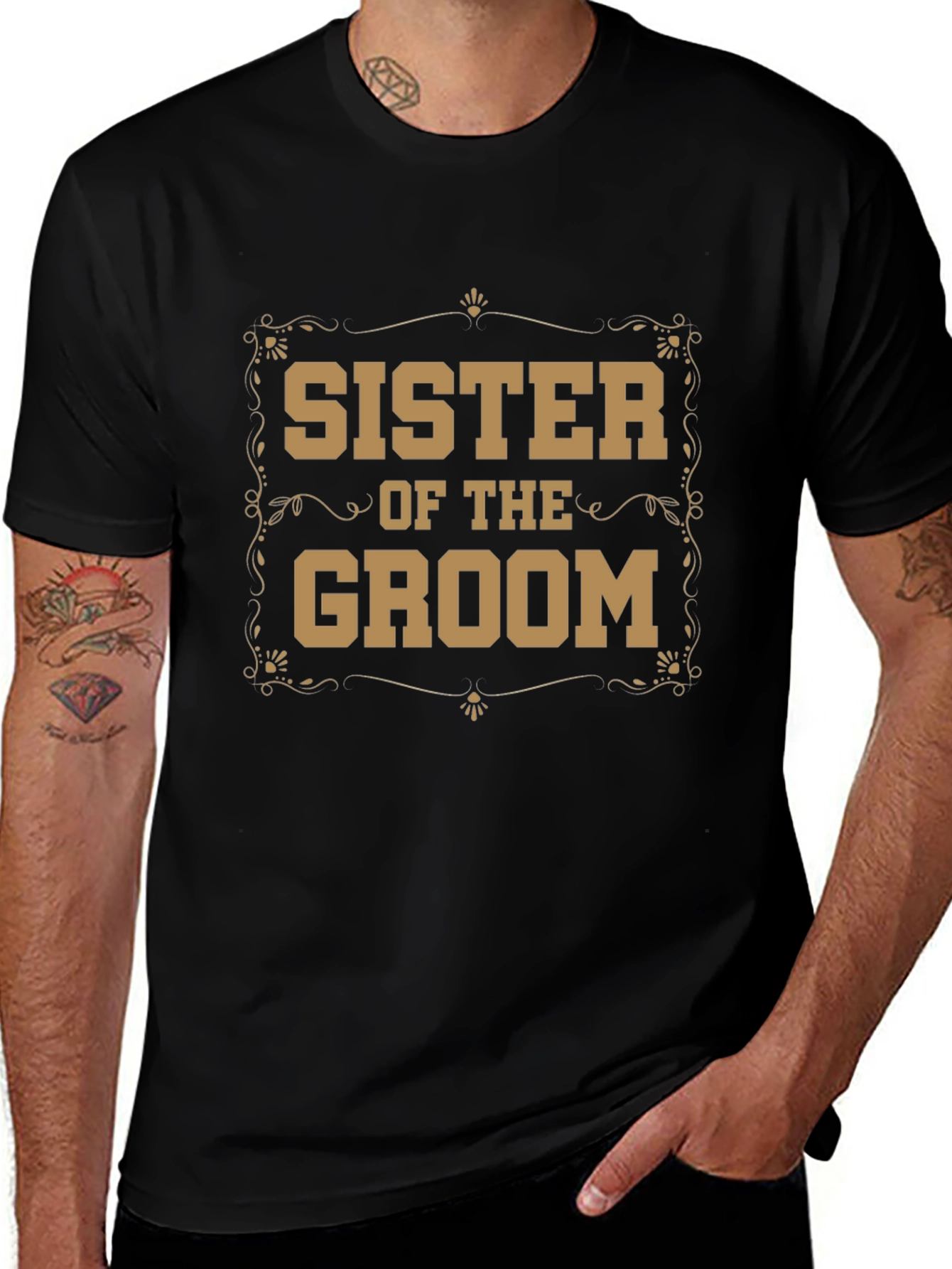 Sister of the Groom T-Shirt - Wedding Party Apparel