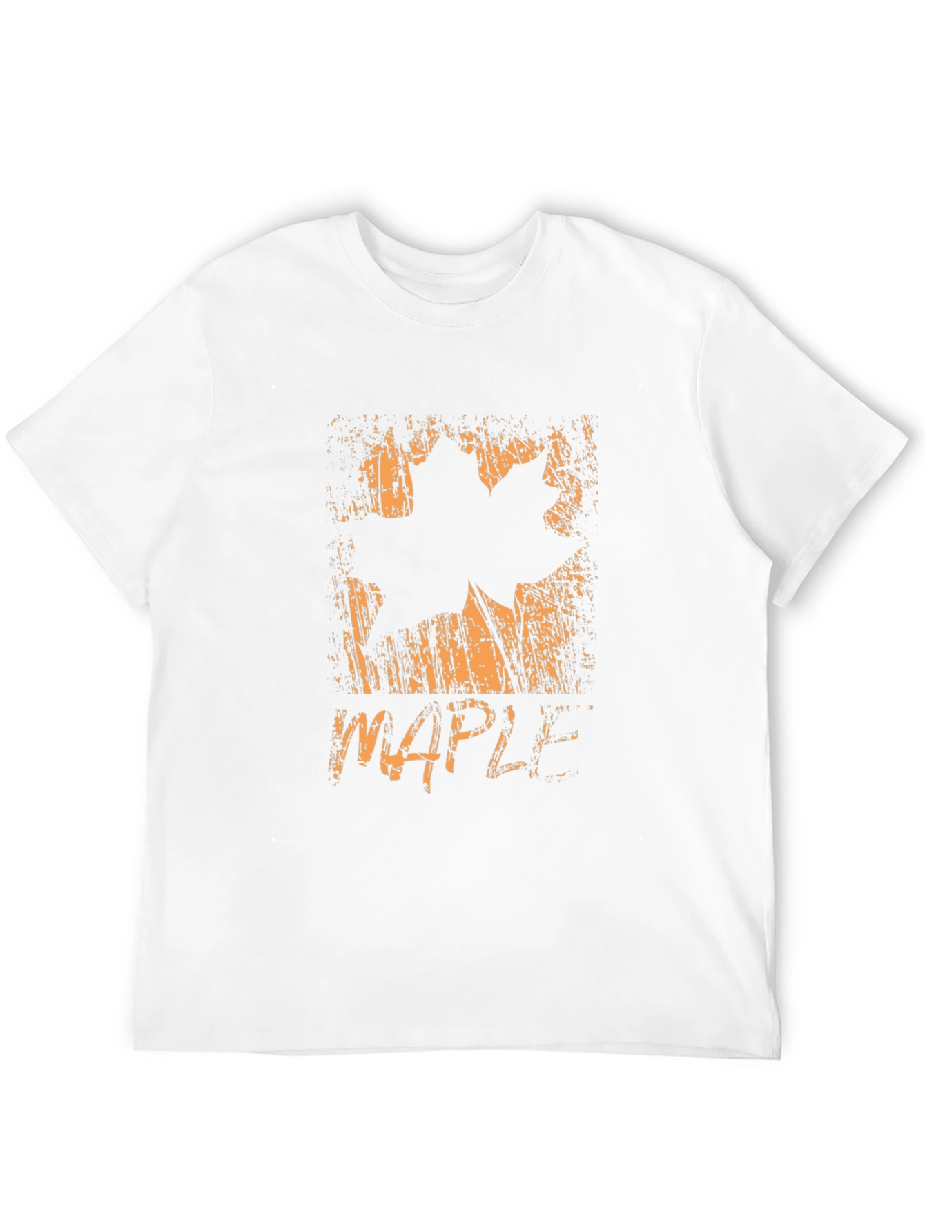 Maple Leaf Graphic T-Shirt - Distressed Print