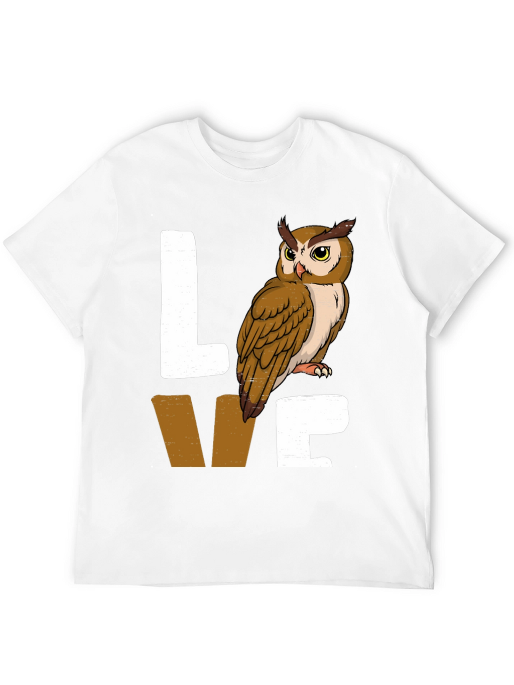 Owl Lover Graphic Tee - Black Cotton Blend