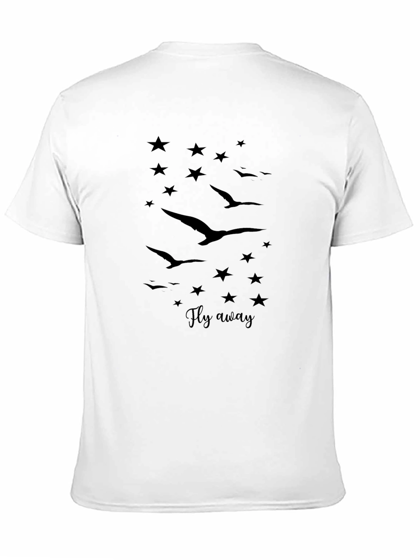 Fly Away Graphic Tee - Stylish Black T-Shirt