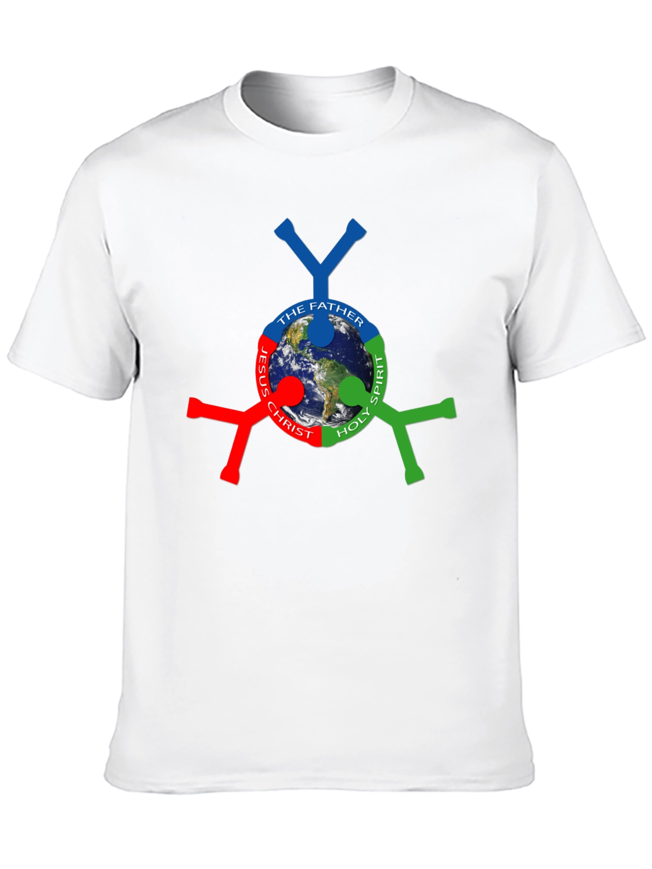 Trinity Earth Graphic Tee - Black Cotton Blend