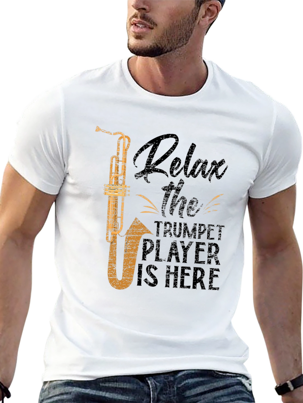 Relax Trumpet Player T-Shirt - Funny Musician Tee