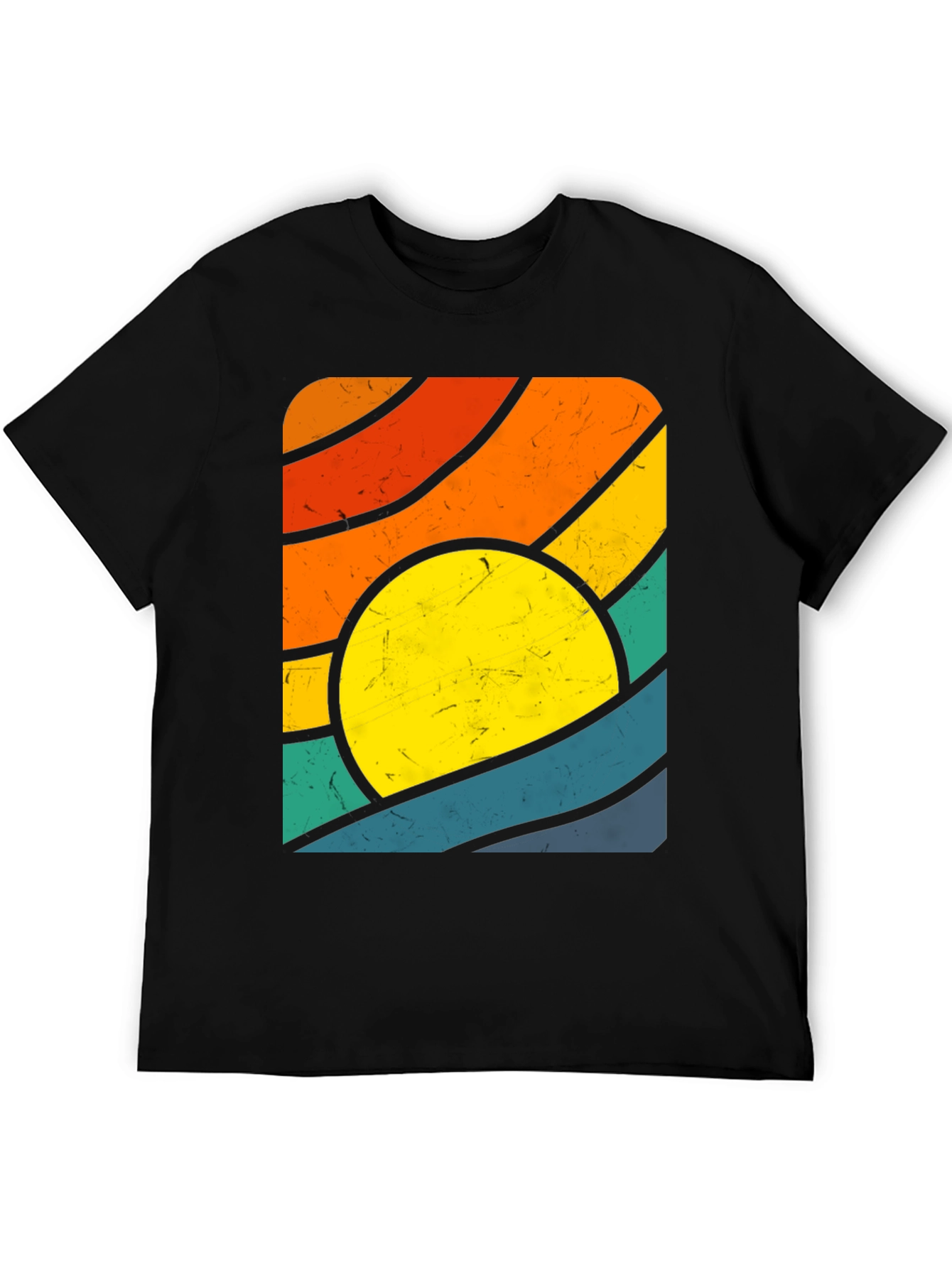 Retro Sunset Graphic Tee - Vintage Style T-Shirt
