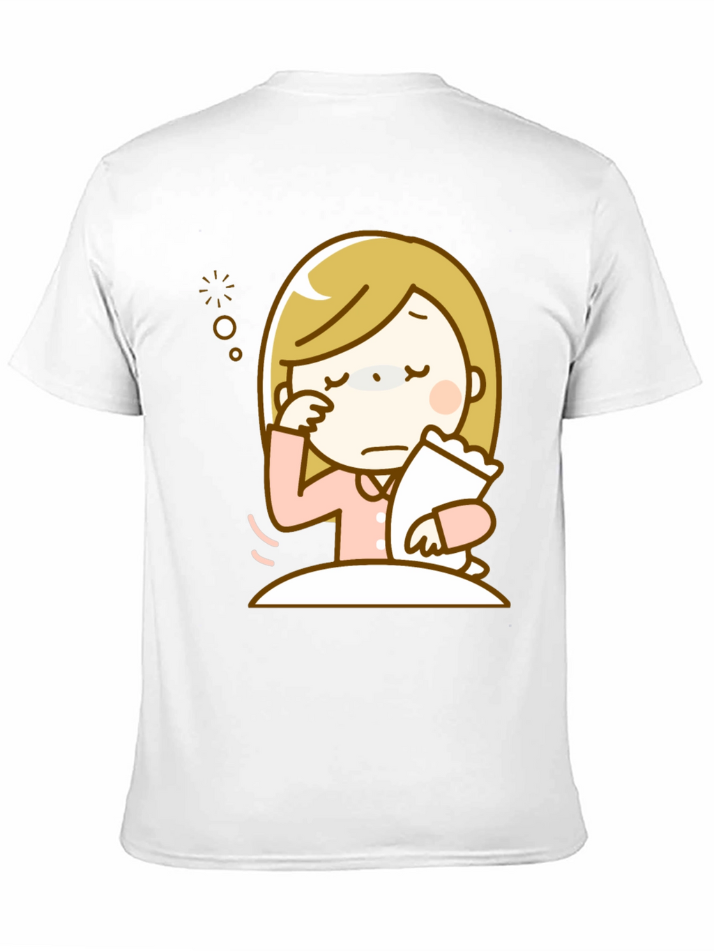 Emotional Cartoon Graphic T-Shirt