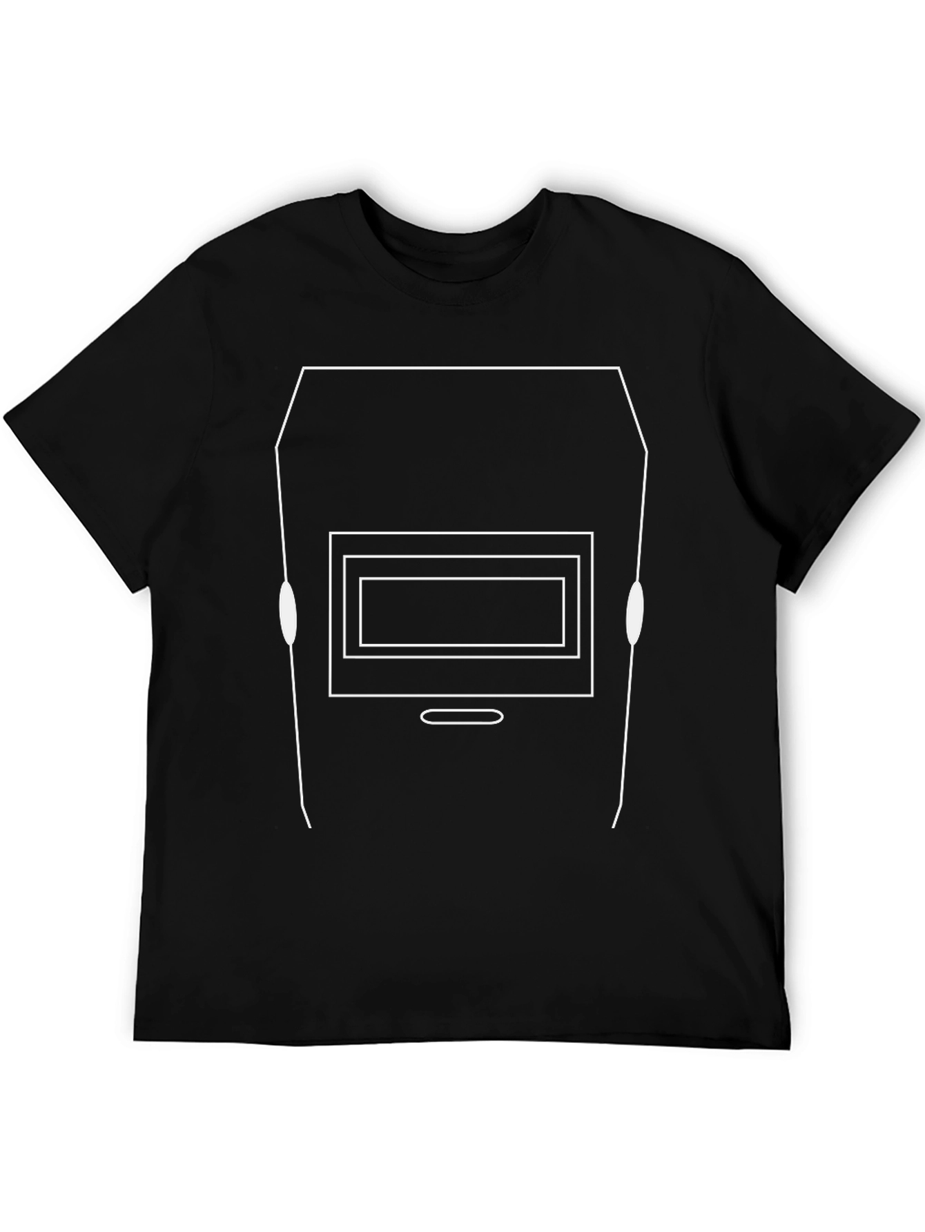 Welders Mask Graphic Tee - Black Cotton Comfort