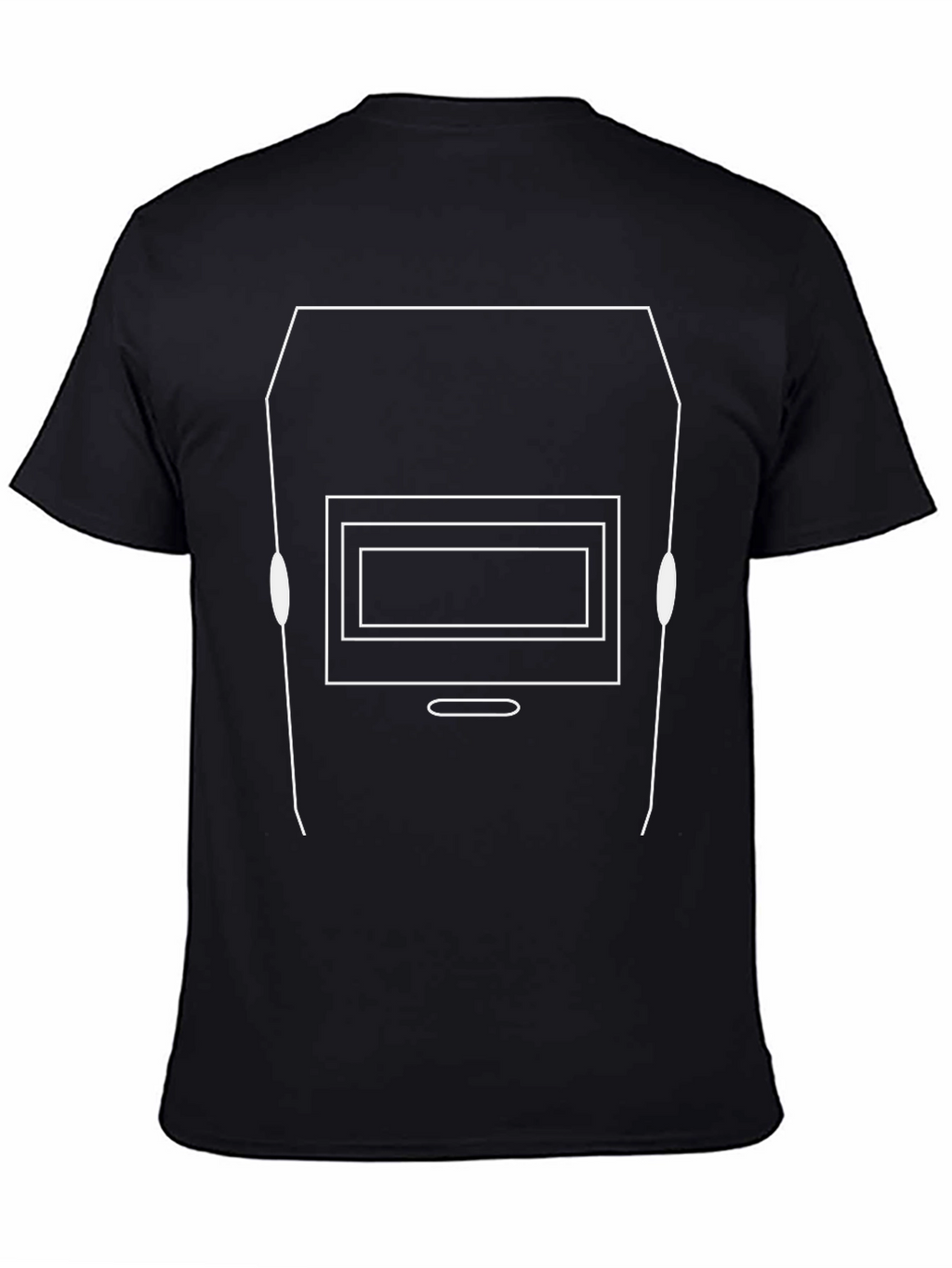 Welders Mask Graphic Tee - Black Cotton Comfort