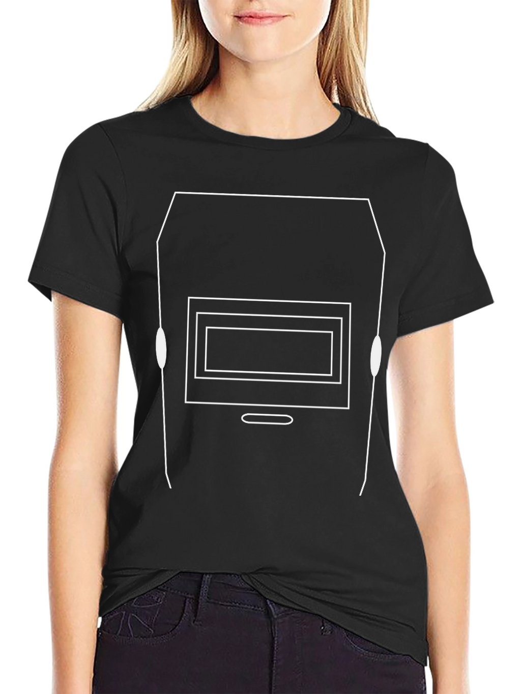 Welders Mask Graphic Tee - Black Cotton Comfort