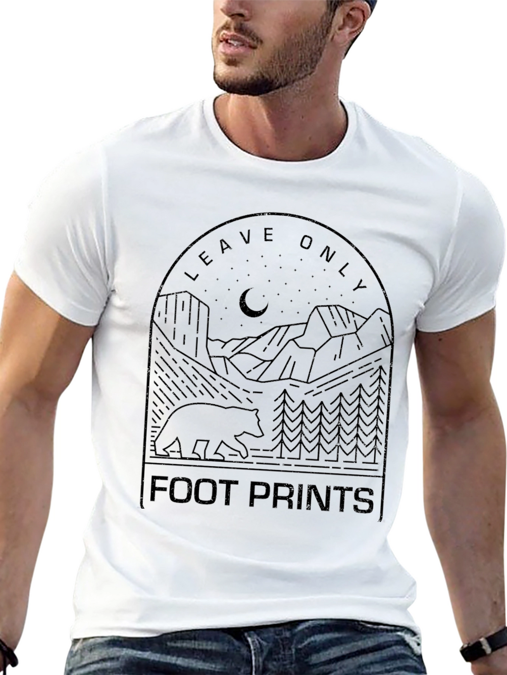 Leave Only Footprints Graphic Tee