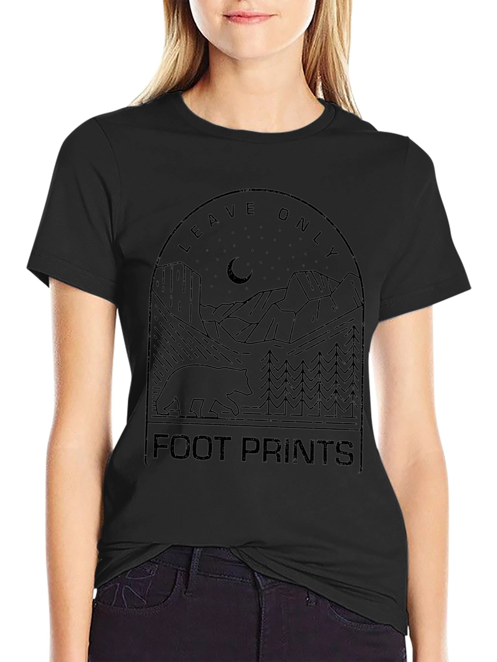 Leave Only Footprints Graphic Tee