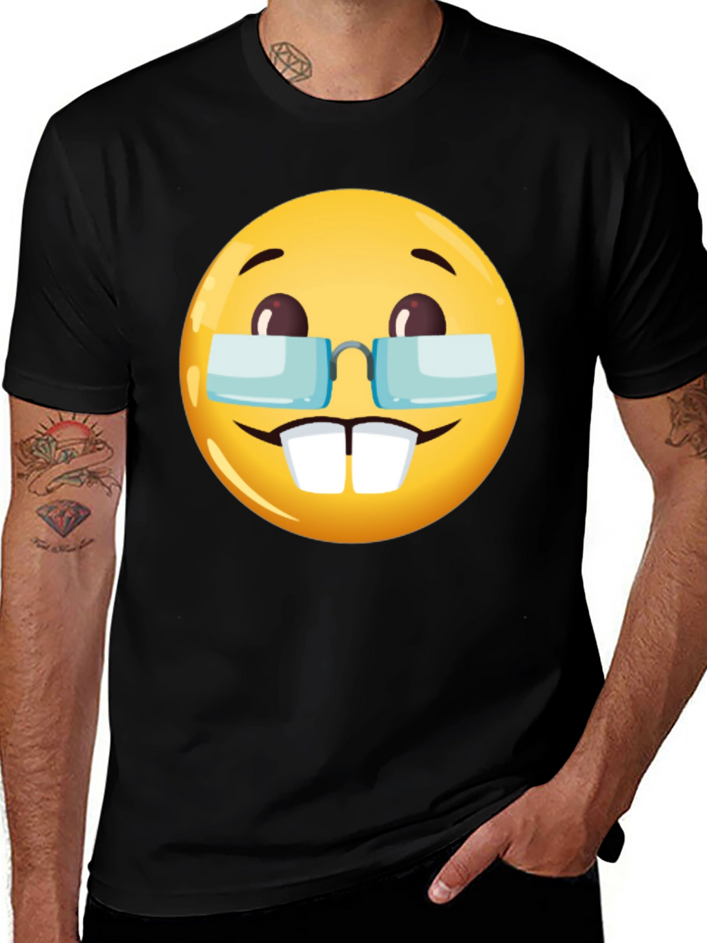 Emoji Geek T-Shirt - Nerd Emoji Tee
