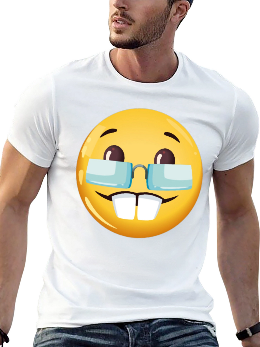 Emoji Geek T-Shirt - Nerd Emoji Tee