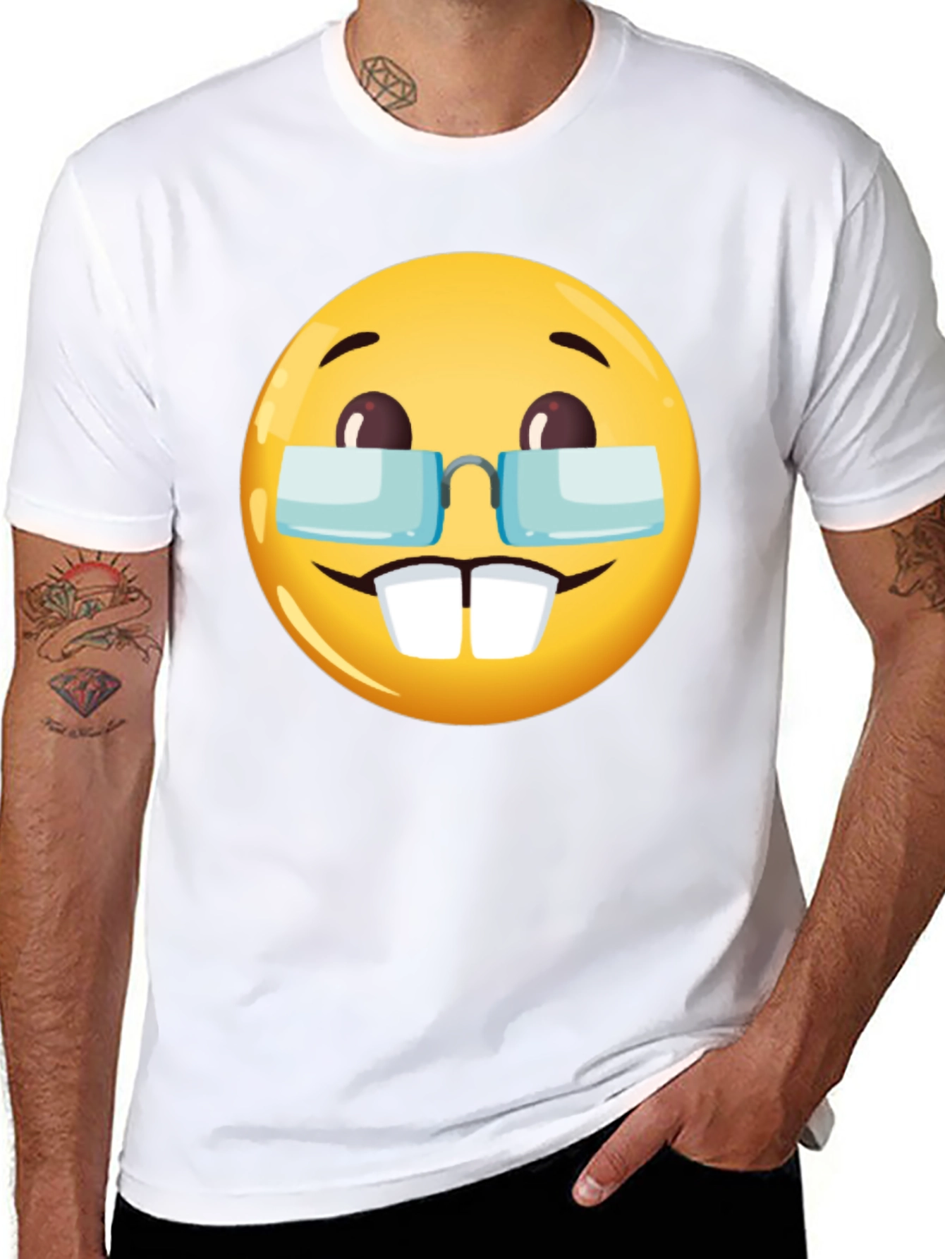 Emoji Geek T-Shirt - Nerd Emoji Tee